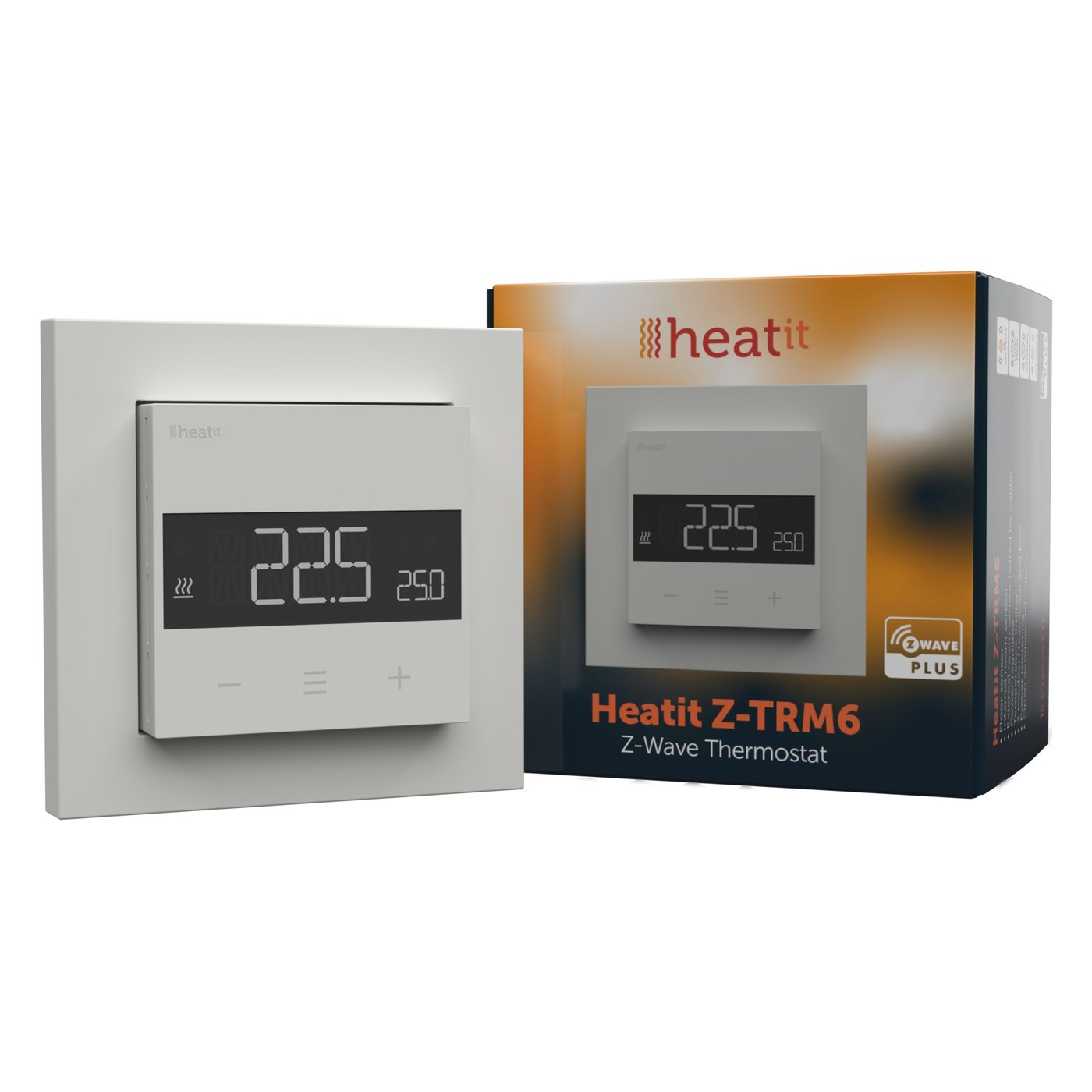 Heatit Z-TRM6 Termostat med Z-wave White