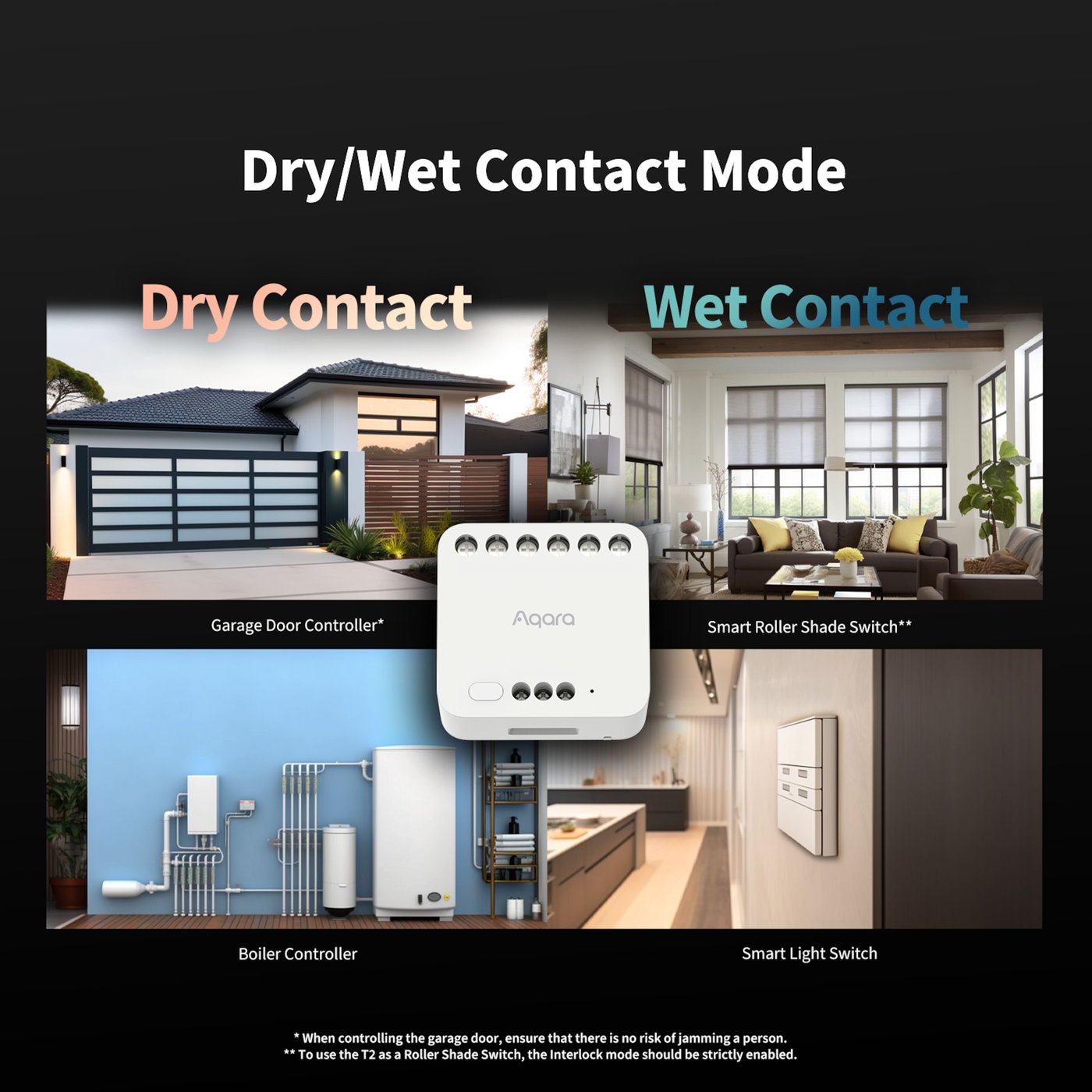 Aqara Dual Relay Module T2 Zigbee-fjernstrømbryter