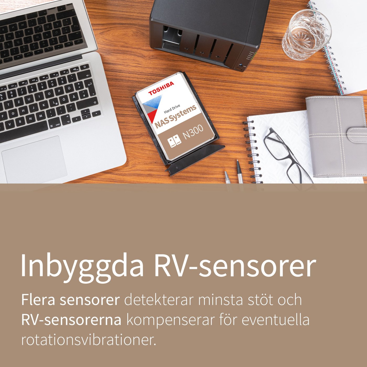 Toshiba N300 Hårddisk för NAS 3,5" 8 TB