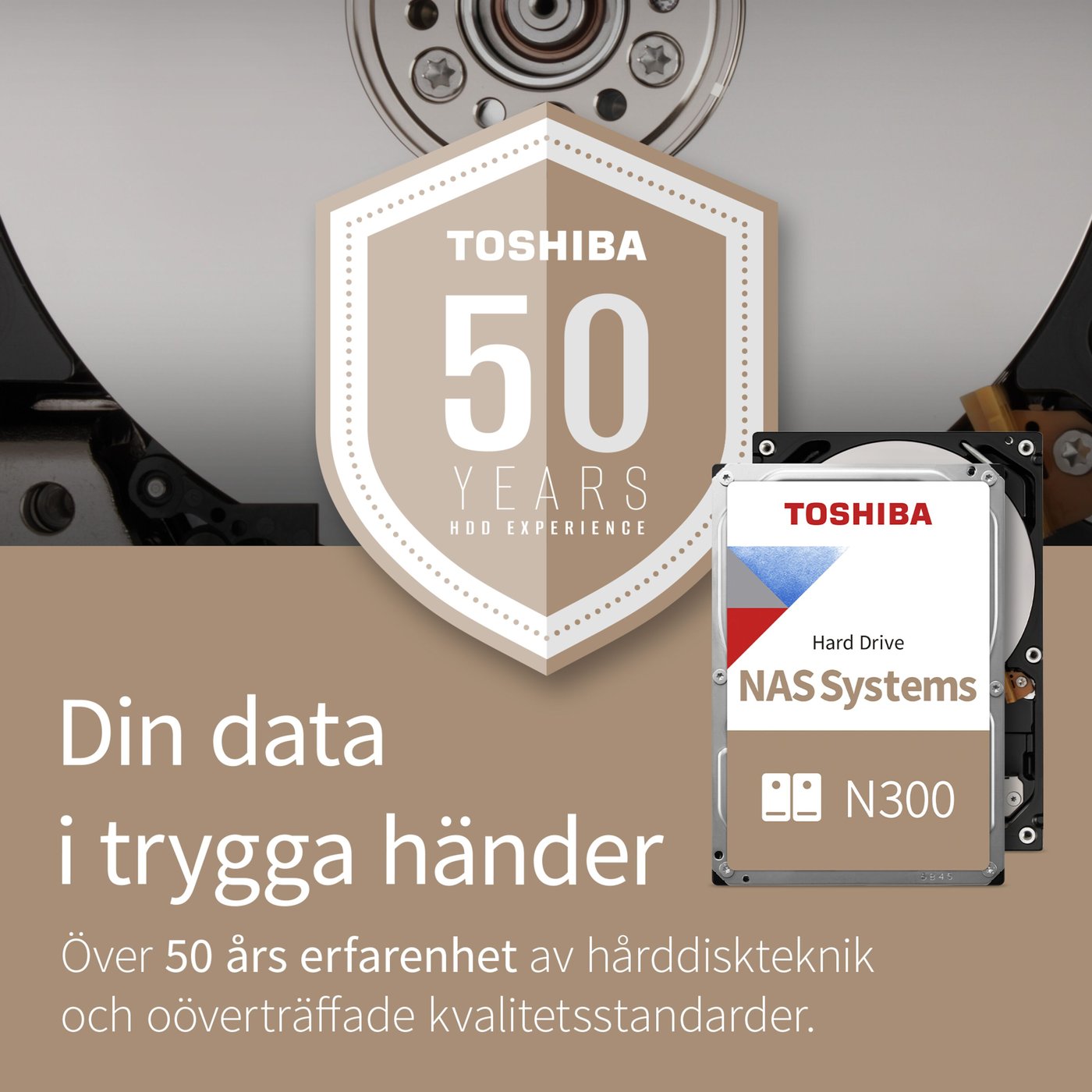 Toshiba N300 Hårddisk för NAS 3,5" 8 TB
