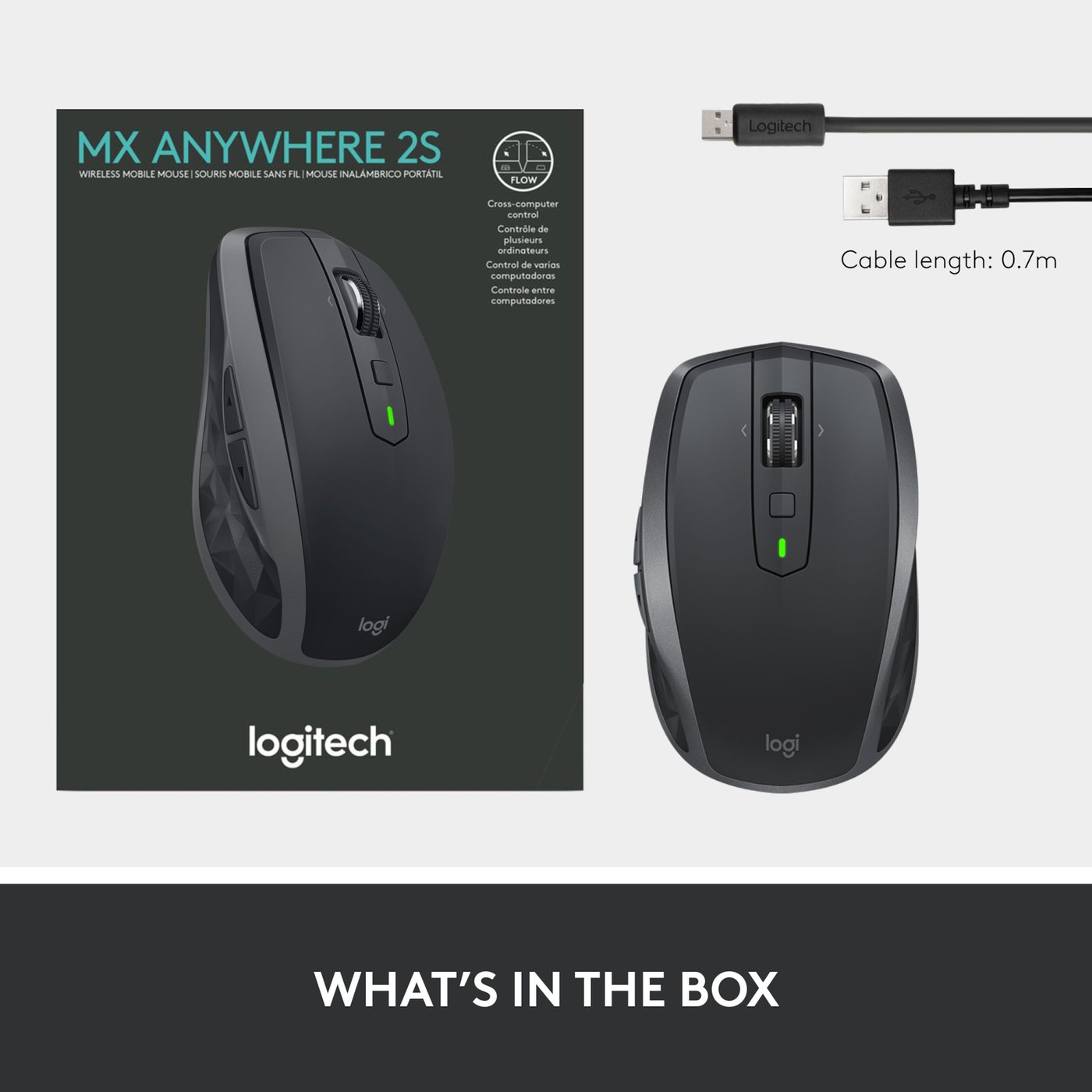 Logitech MX Anywhere 2s Trådløs datamus