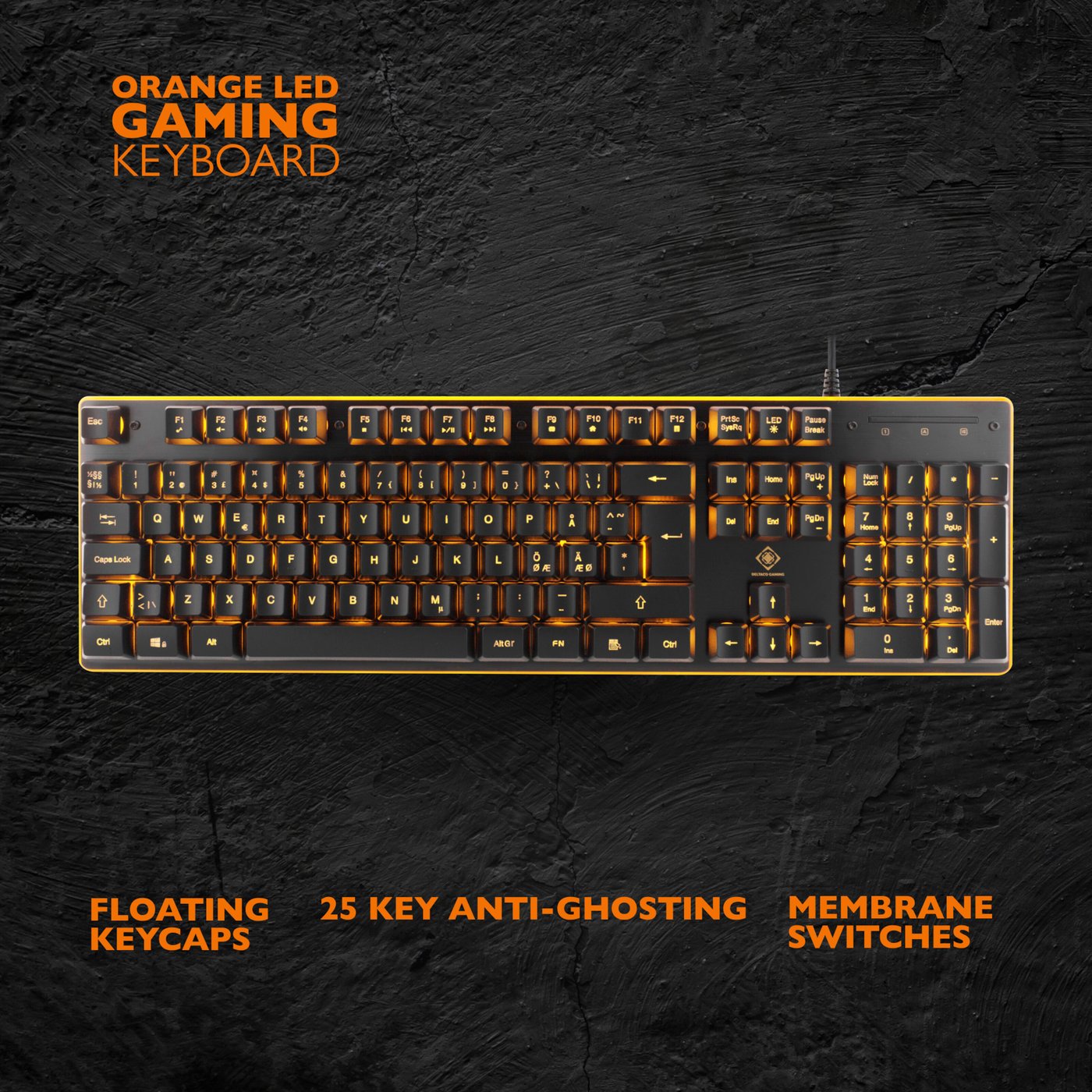 Deltaco DK210 Gamingtastatur
