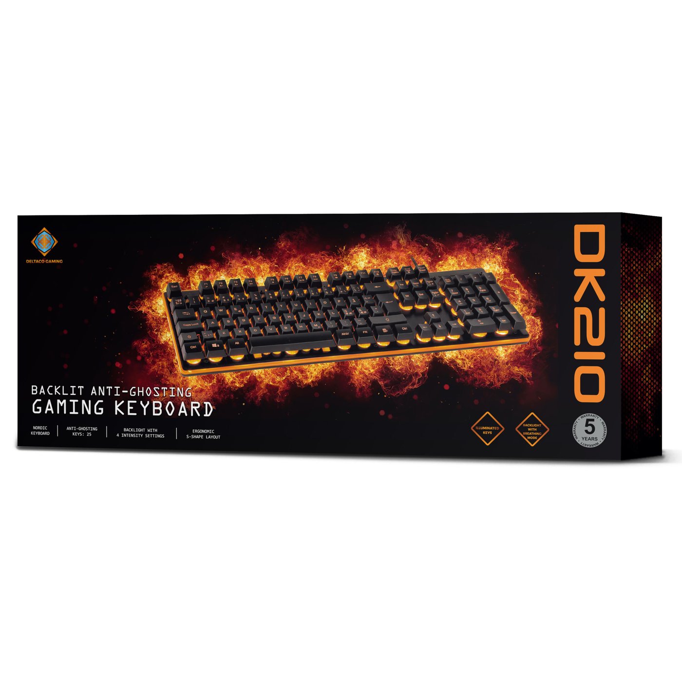 Deltaco DK210 Gamingtastatur