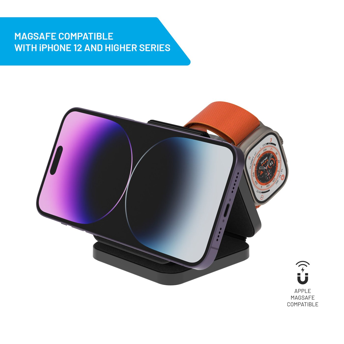 Fixed MagFlex 3-in-1 Laddstation för iPhone