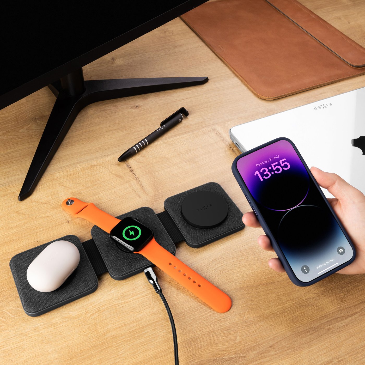 Fixed MagFlex 3-in-1 Laddstation för iPhone