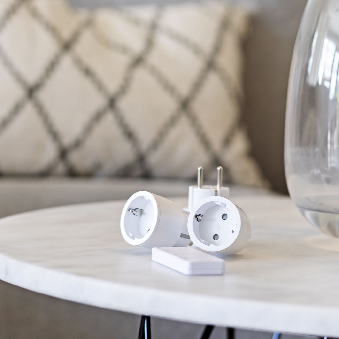 Nexa Fjernstrømbryterpakke med uttak og fjernkontroll 3-pk.