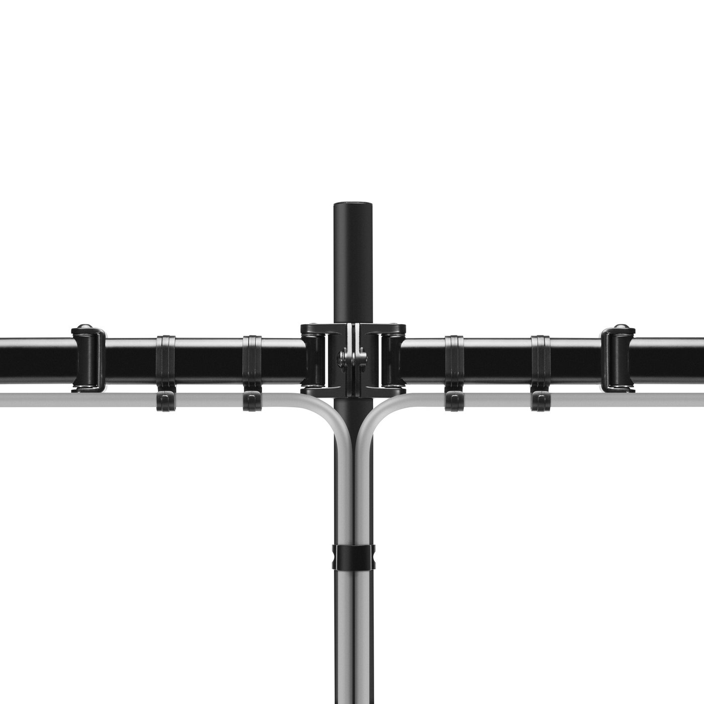 Plexgear Bordsfeste med 2 armer for skjermer opptil 27"