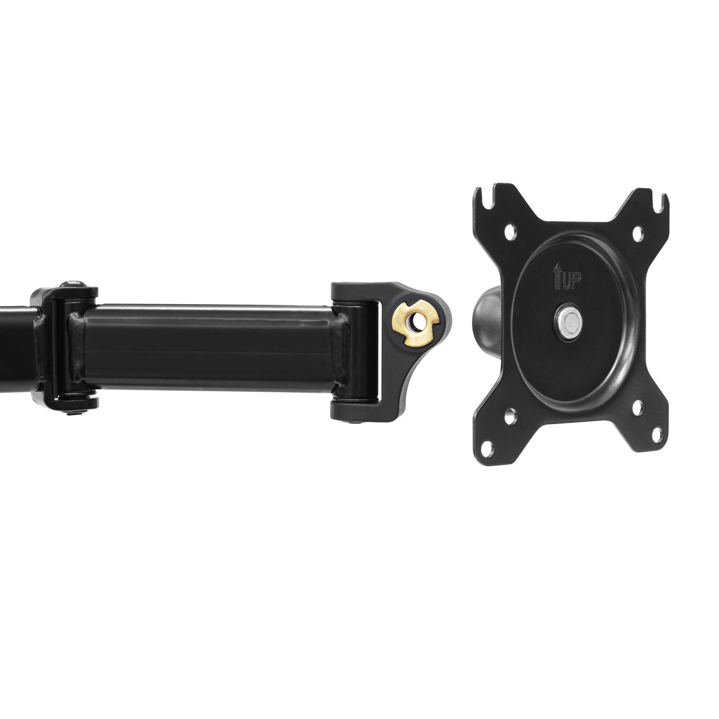 Plexgear Bordsfeste med 2 armer for skjermer opptil 27"