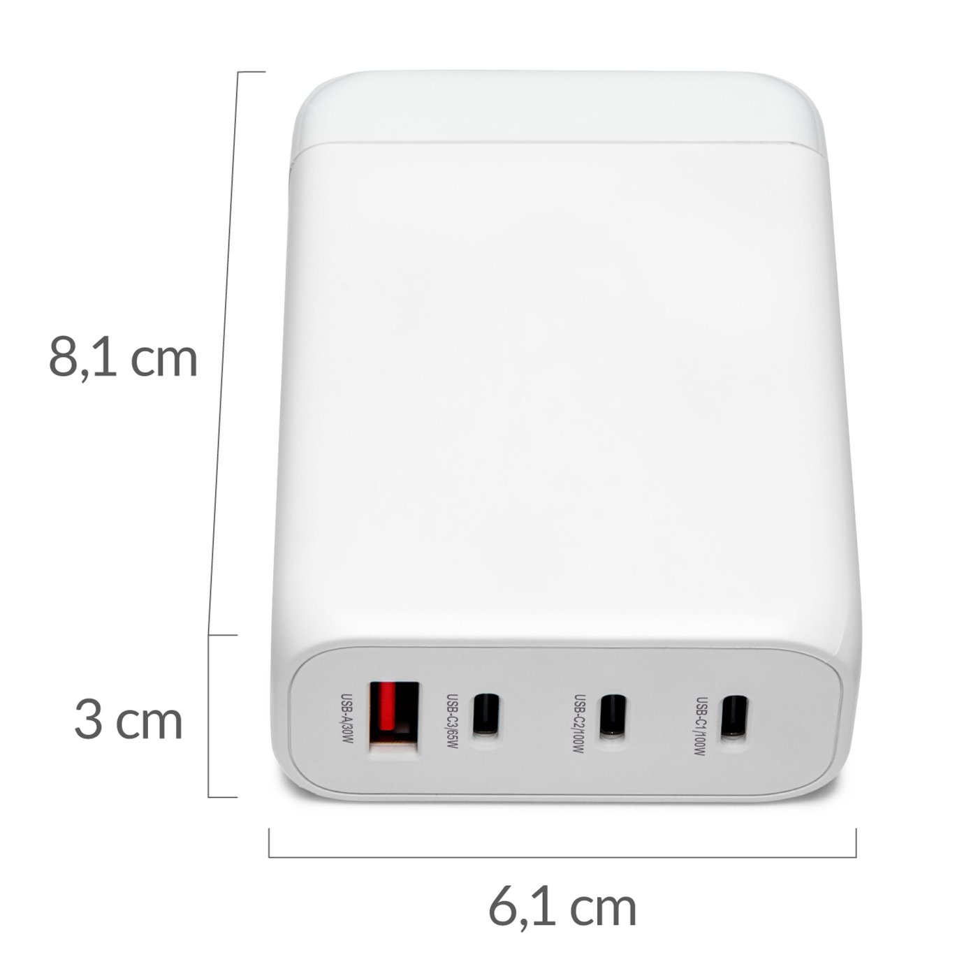 Linocell Premium GaN Multiladdare PD 3.0 100 W Vit