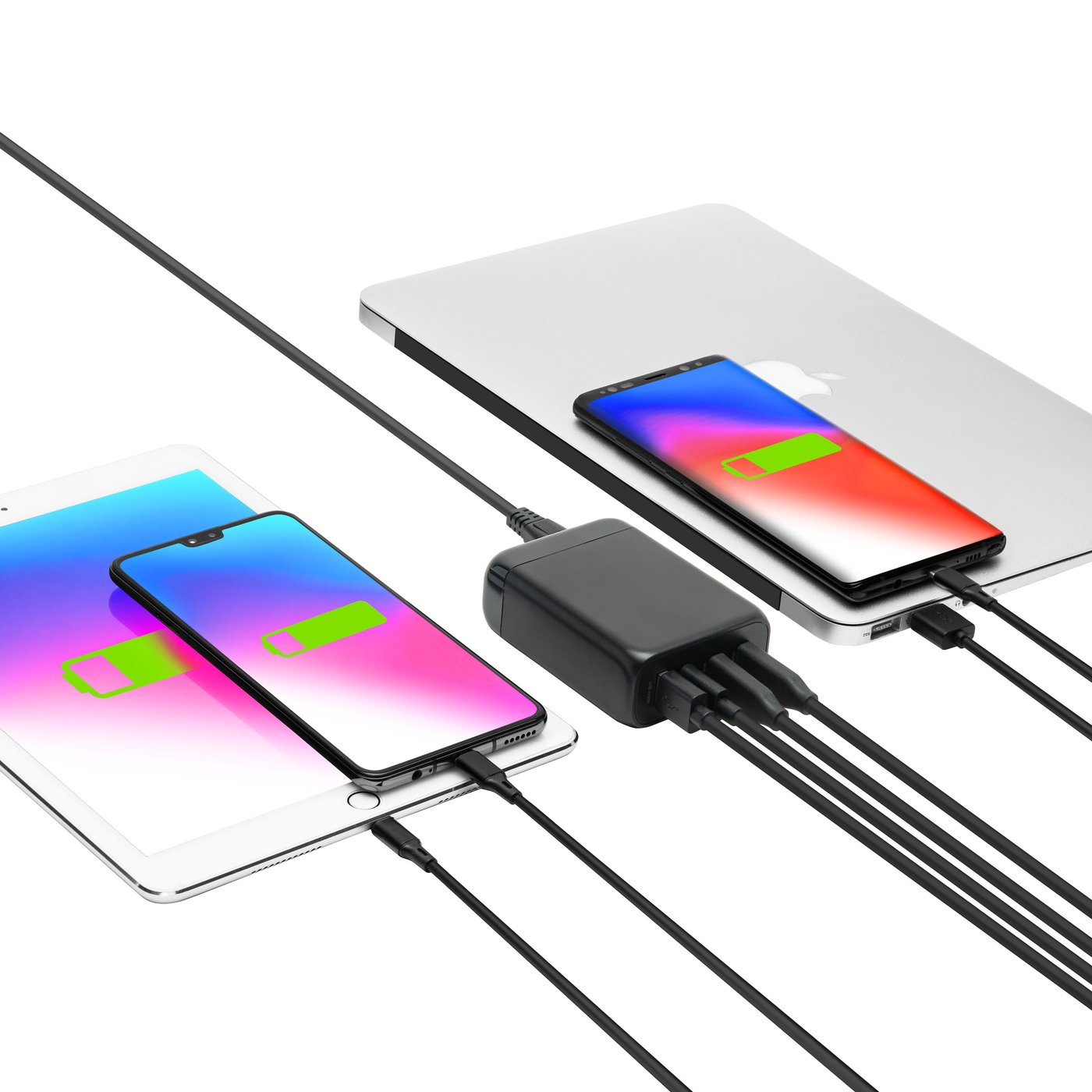 Linocell Premium GaN Multiladdare PD 3.0 100 W Svart