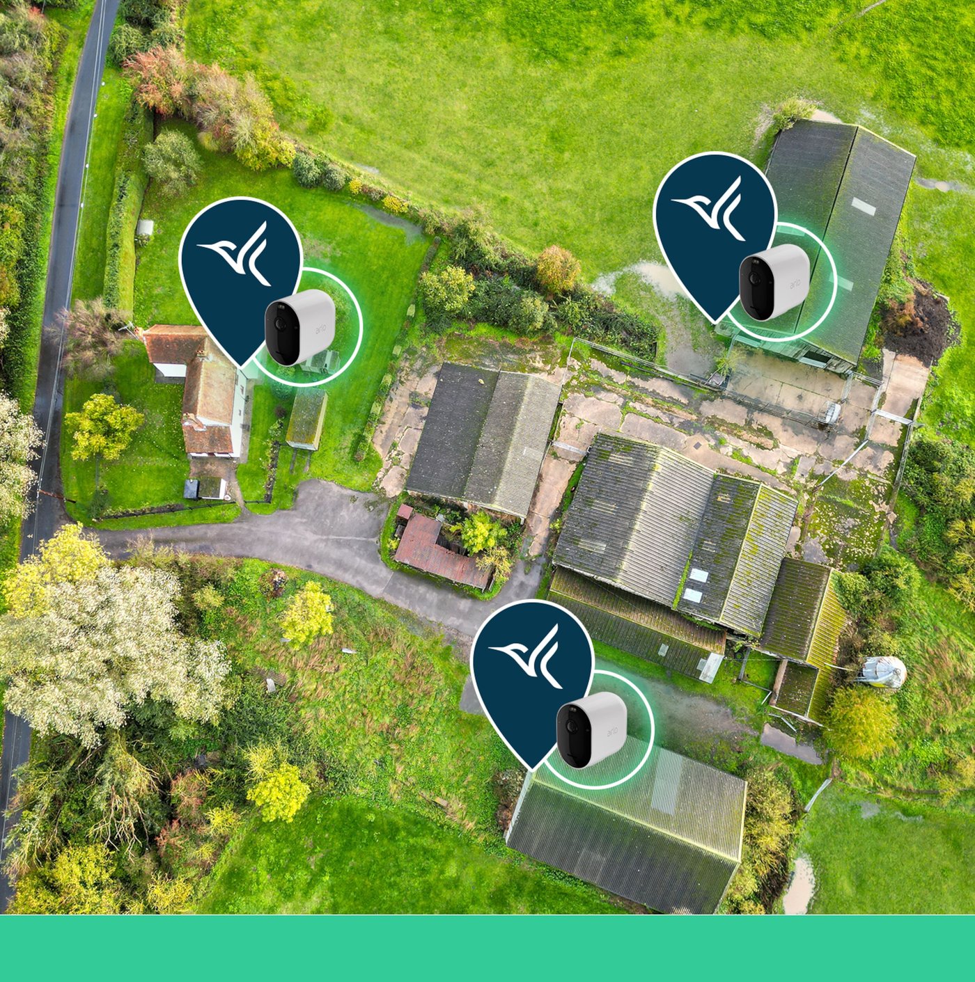 Arlo Go 2 3G/4G SIM & Wi-Fi utendørs overvåkingskamera