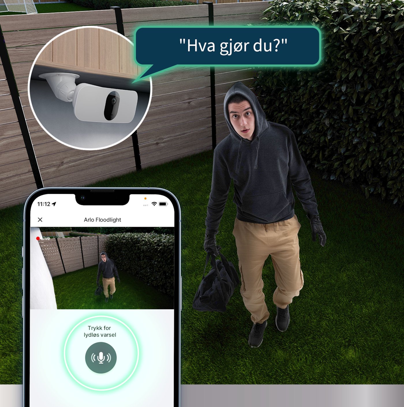 Arlo Pro 3 Floodlight Trådløst overvåkingskamera