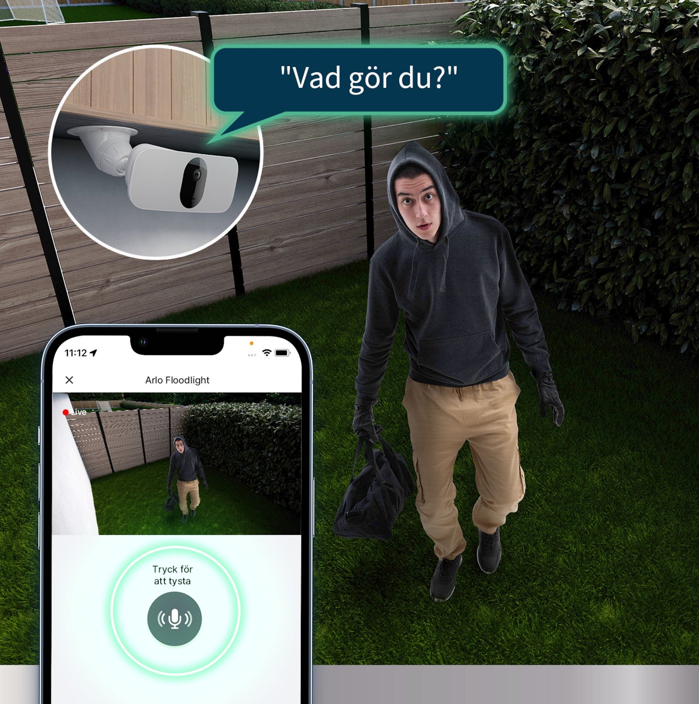 Arlo Pro 3 Floodlight Trådlös Övervakningskamera