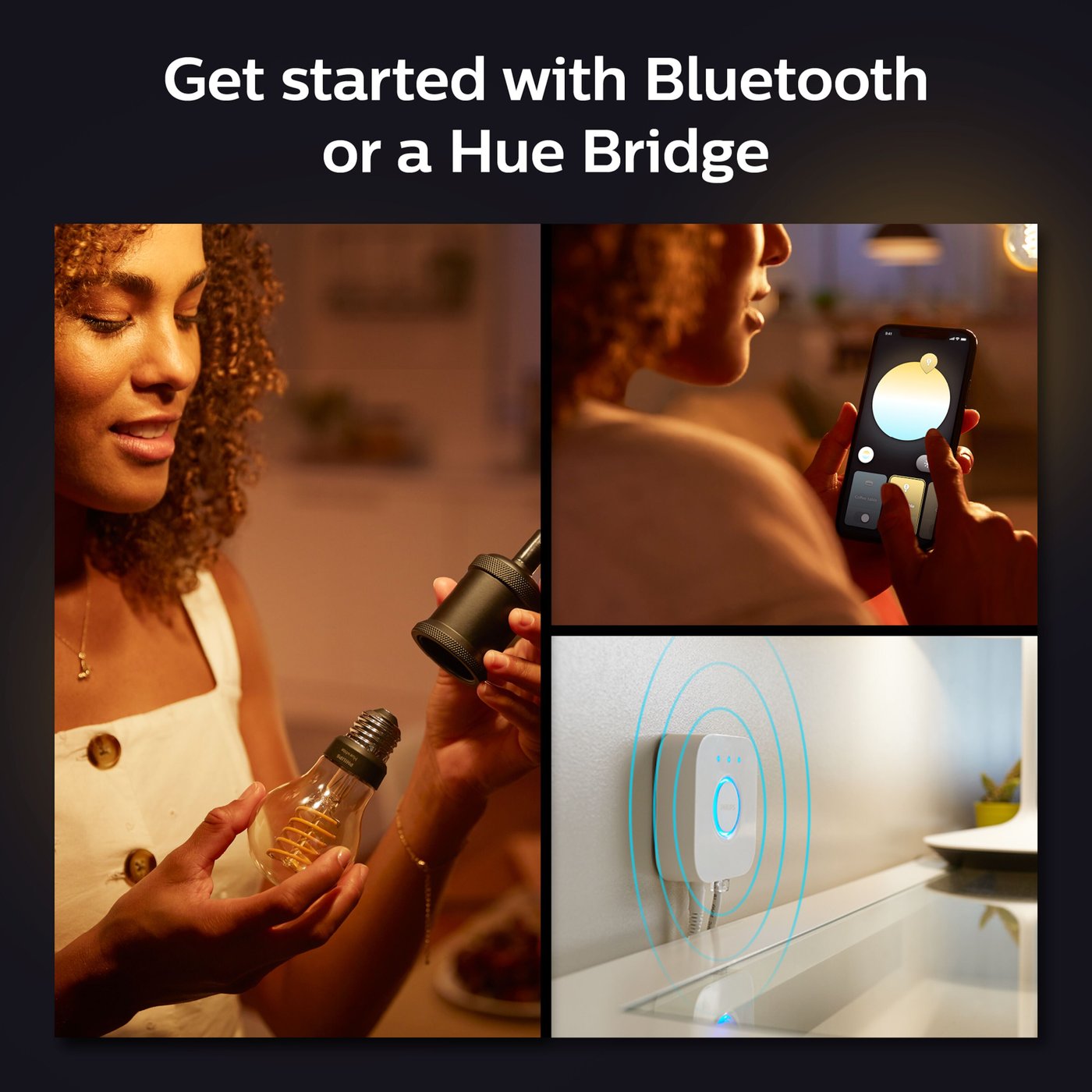 Philips Hue Filament A60 E27 Smart LED-pære 550 lm