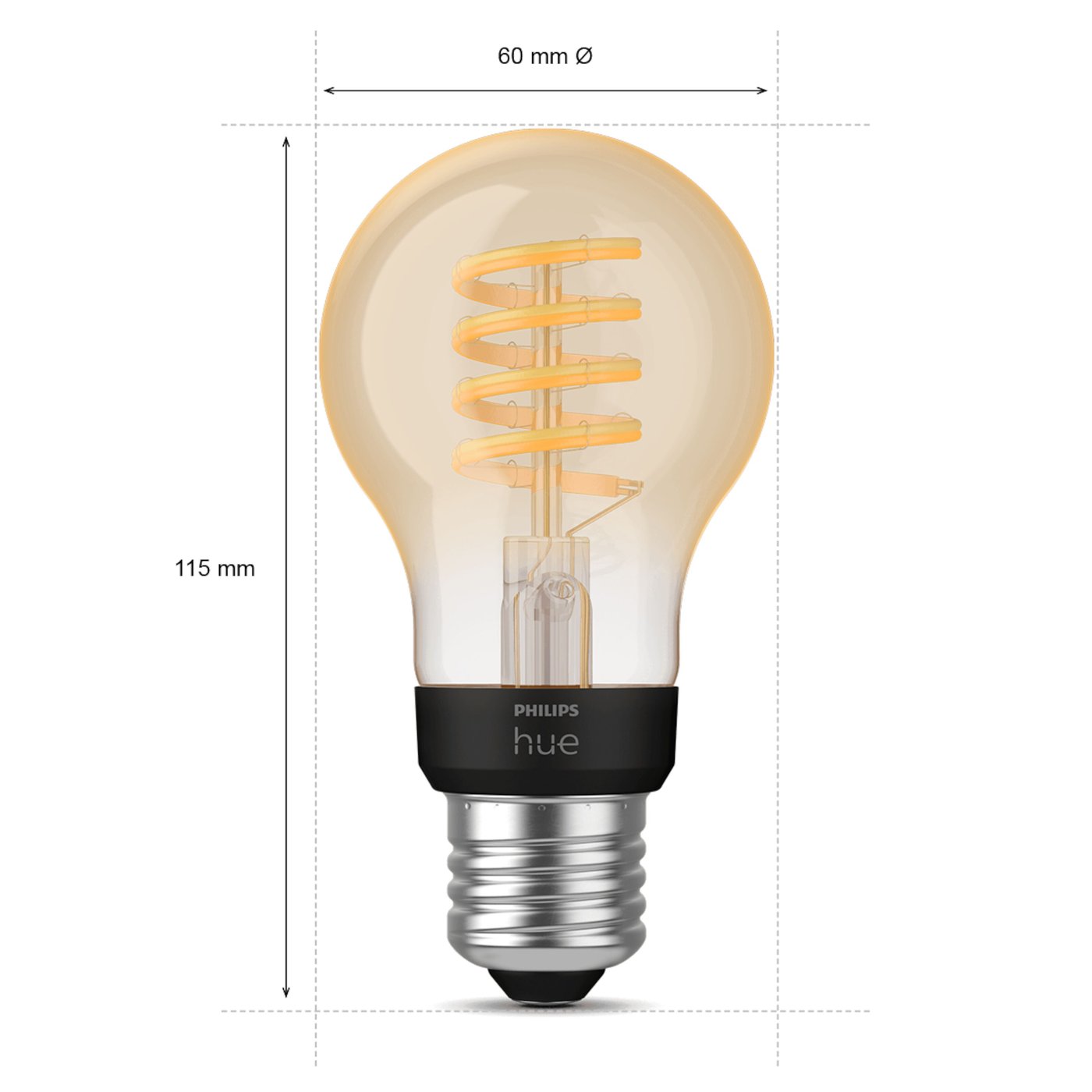 Philips Hue Filament A60 E27 Smart LED-pære 550 lm
