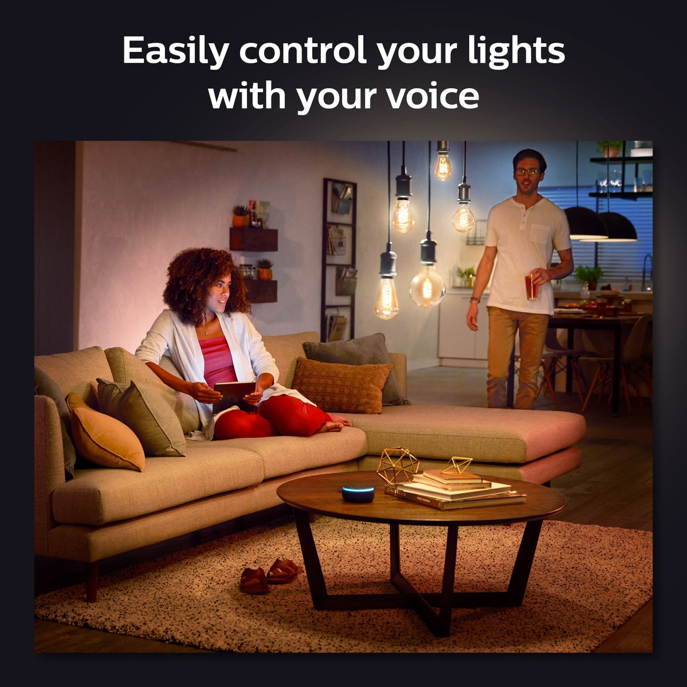 Philips Hue Filament G93 E27 Smart LED-pære 550 lm
