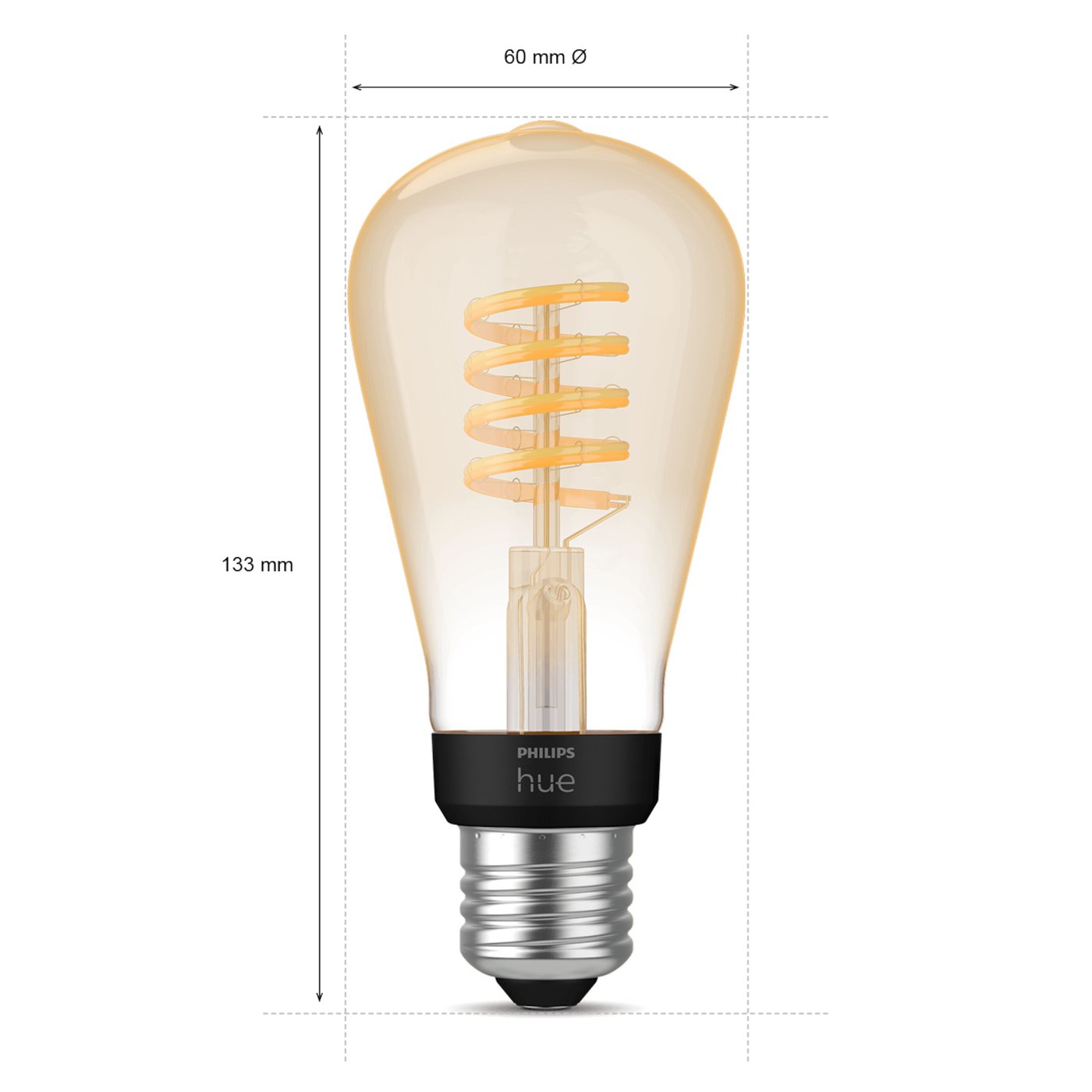Philips Hue Filament ST64 E27 Smart LED-pære 550 lm