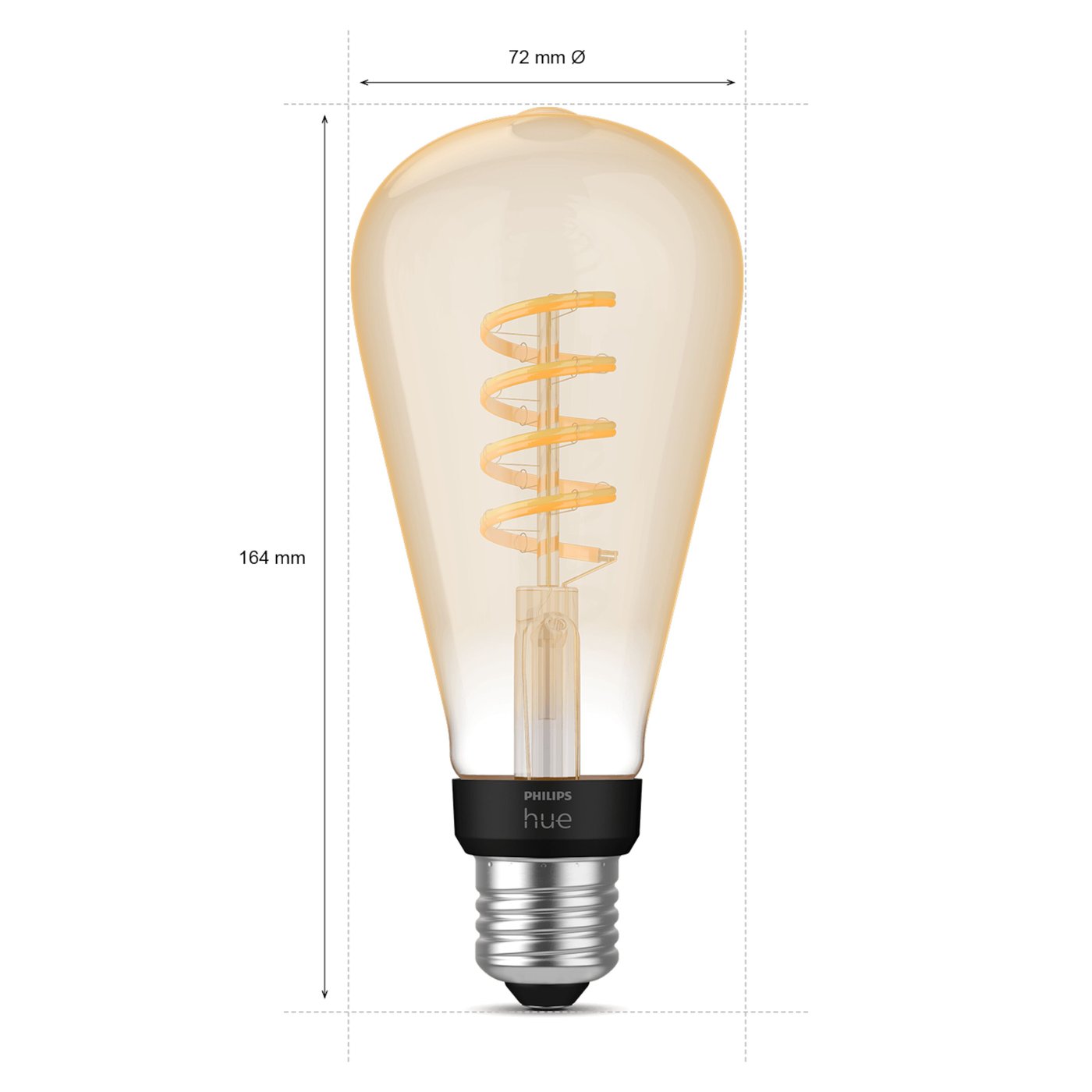Philips Hue Filament ST72 E27 Smart LED-pære 550 lm