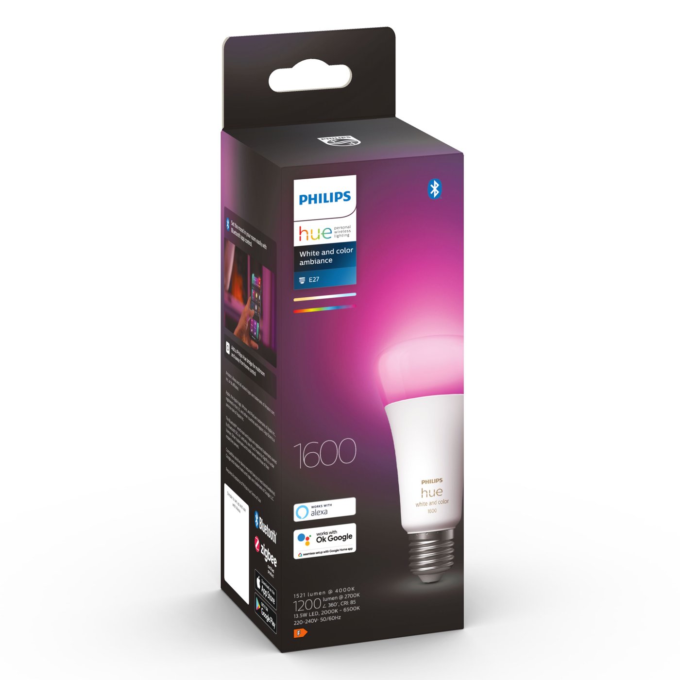 Philips Hue Color Ambiance Smart LED-pære E27 1600 lm