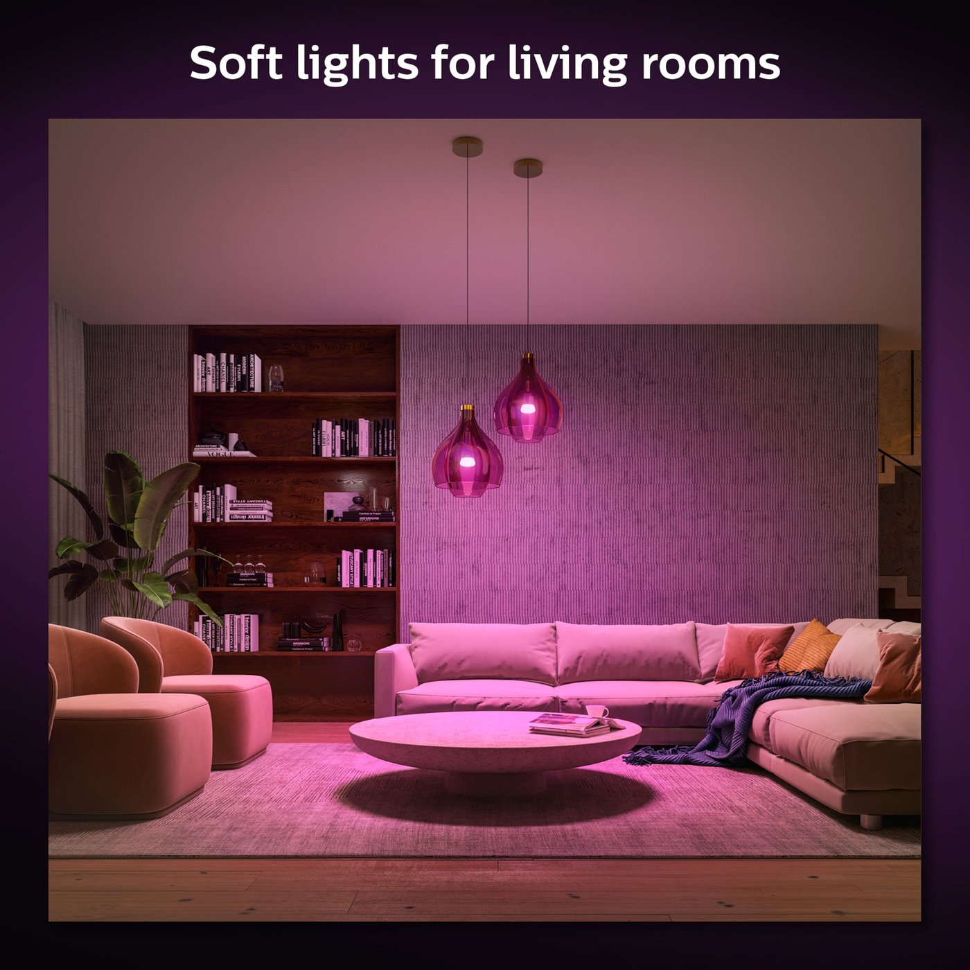 Philips Hue Color Ambiance Smart LED-pære E27 1100 lm 2-pk.