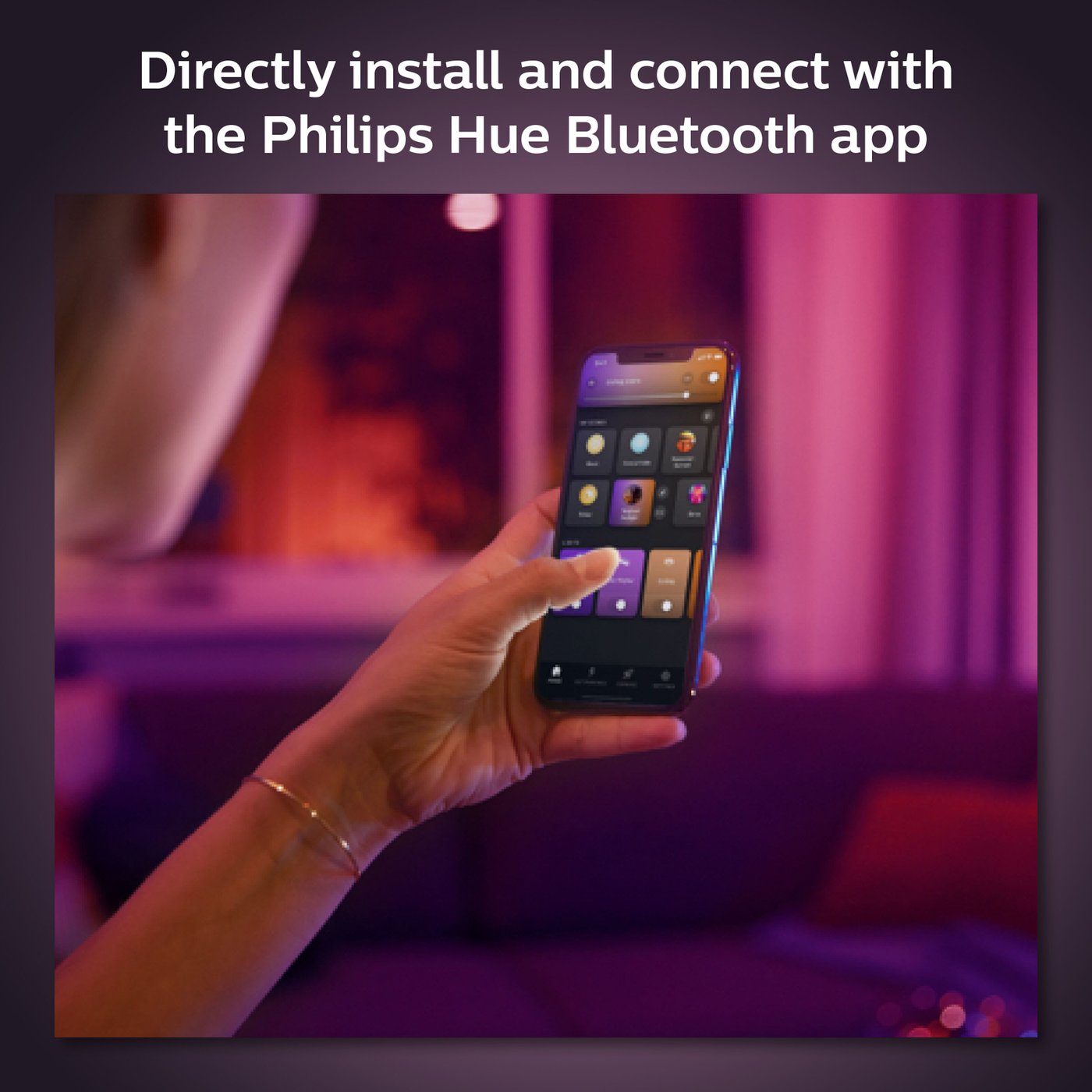 Philips Hue Color Ambiance Smart LED-pære E27 1100 lm 2-pk.