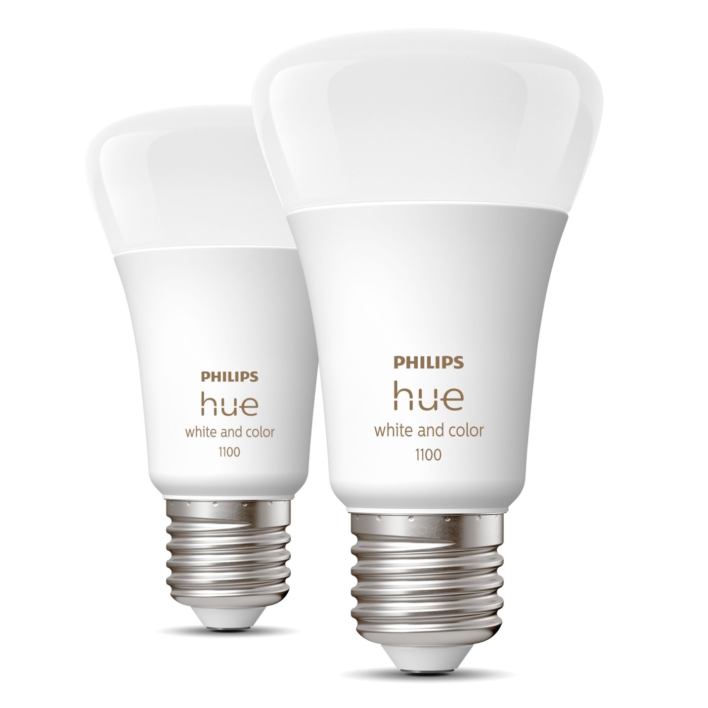 Philips Hue Color Ambiance Smart LED-pære E27 1100 lm 2-pk.