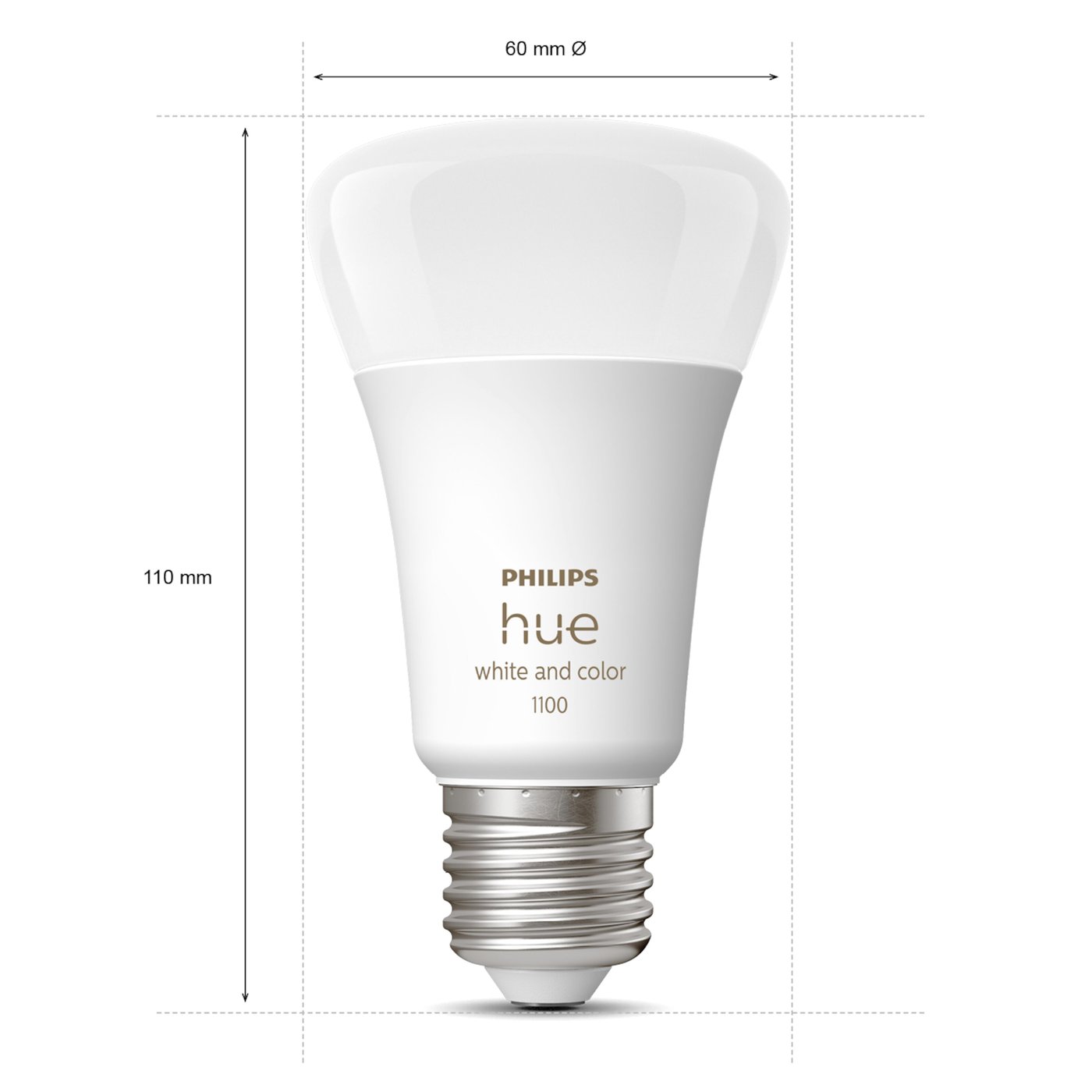 Philips Hue Color Ambiance Smart LED-pære E27 1100 lm 2-pk.