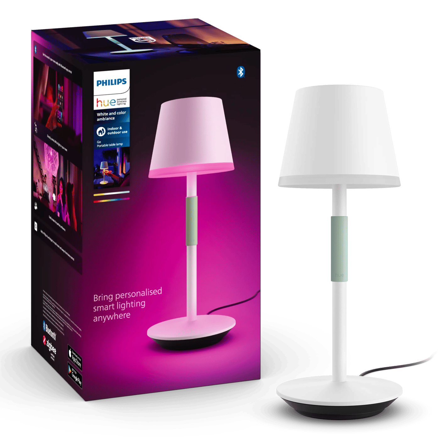 Philips Hue Hue Go Portabel bordslampa 530 lm Vit