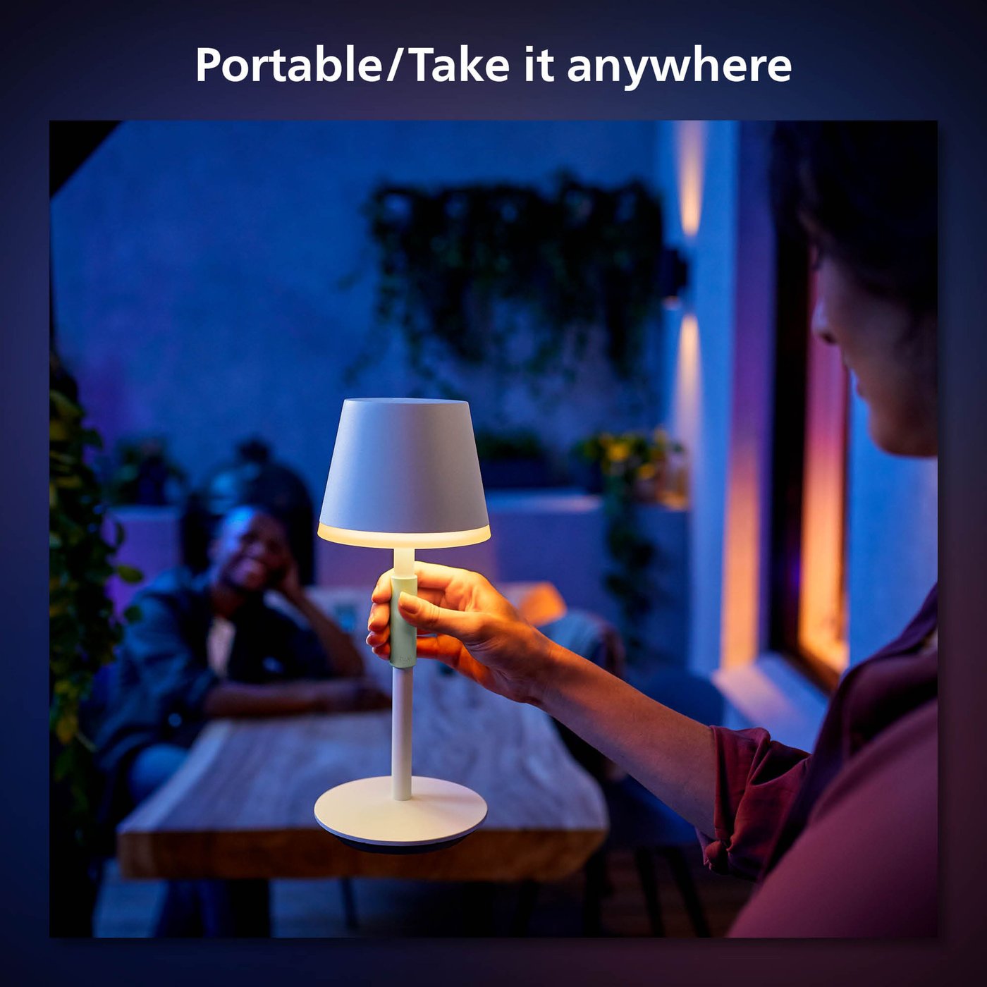 Philips Hue Hue Go Portabel bordlampe 530 lm Hvit