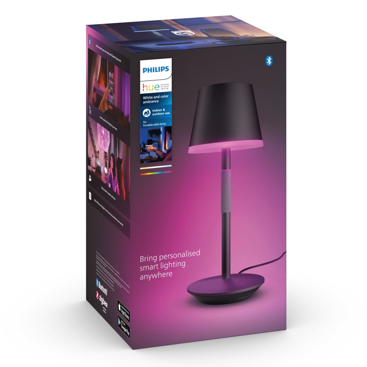 Philips Hue Hue Go Portabel bordlampe 530 lm Svart