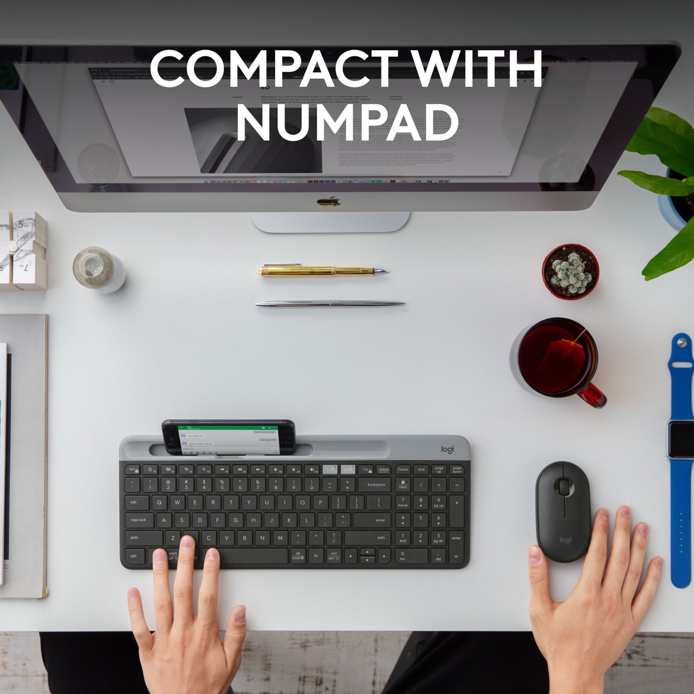 Logitech K580 Slim Trådlöst tangentbord