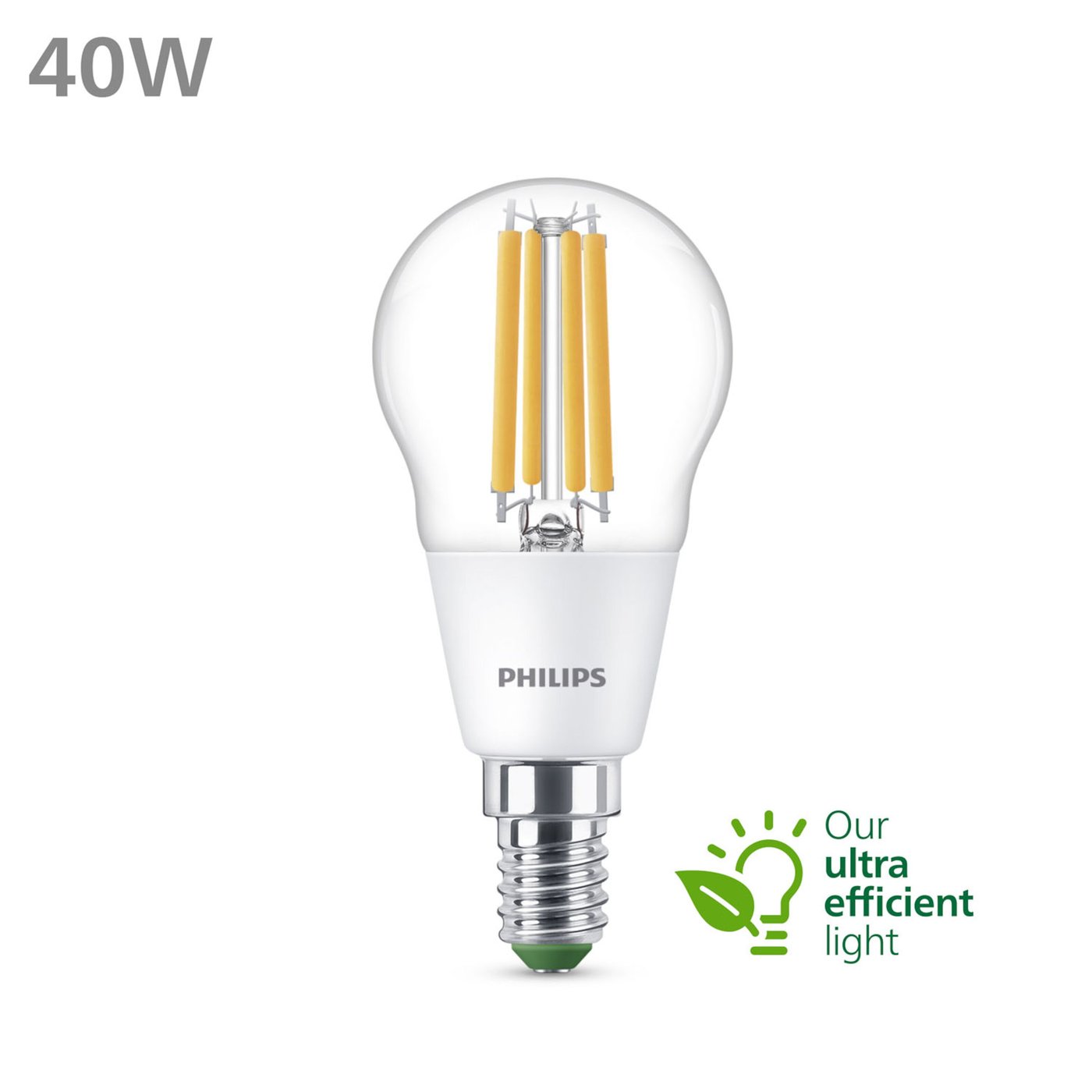 Philips Ultra Efficient E14 LED-klotlampa 485 lm