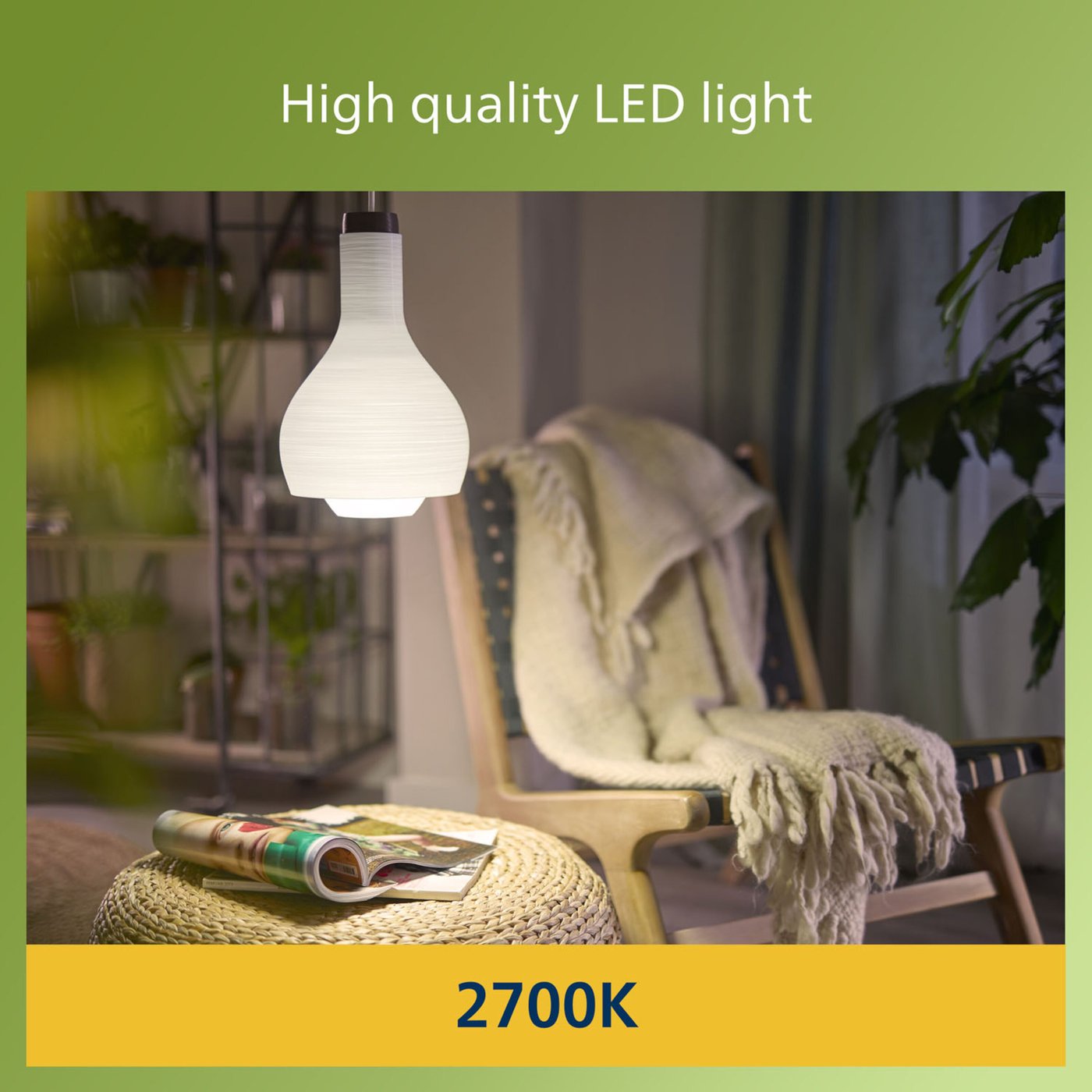 Philips Ultra Efficient E27 LED-lampa 485 lm