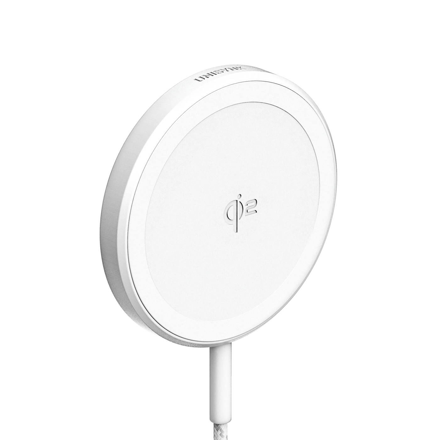 Unisynk Trådlös Magnetisk laddare med Qi2 15 W Vit