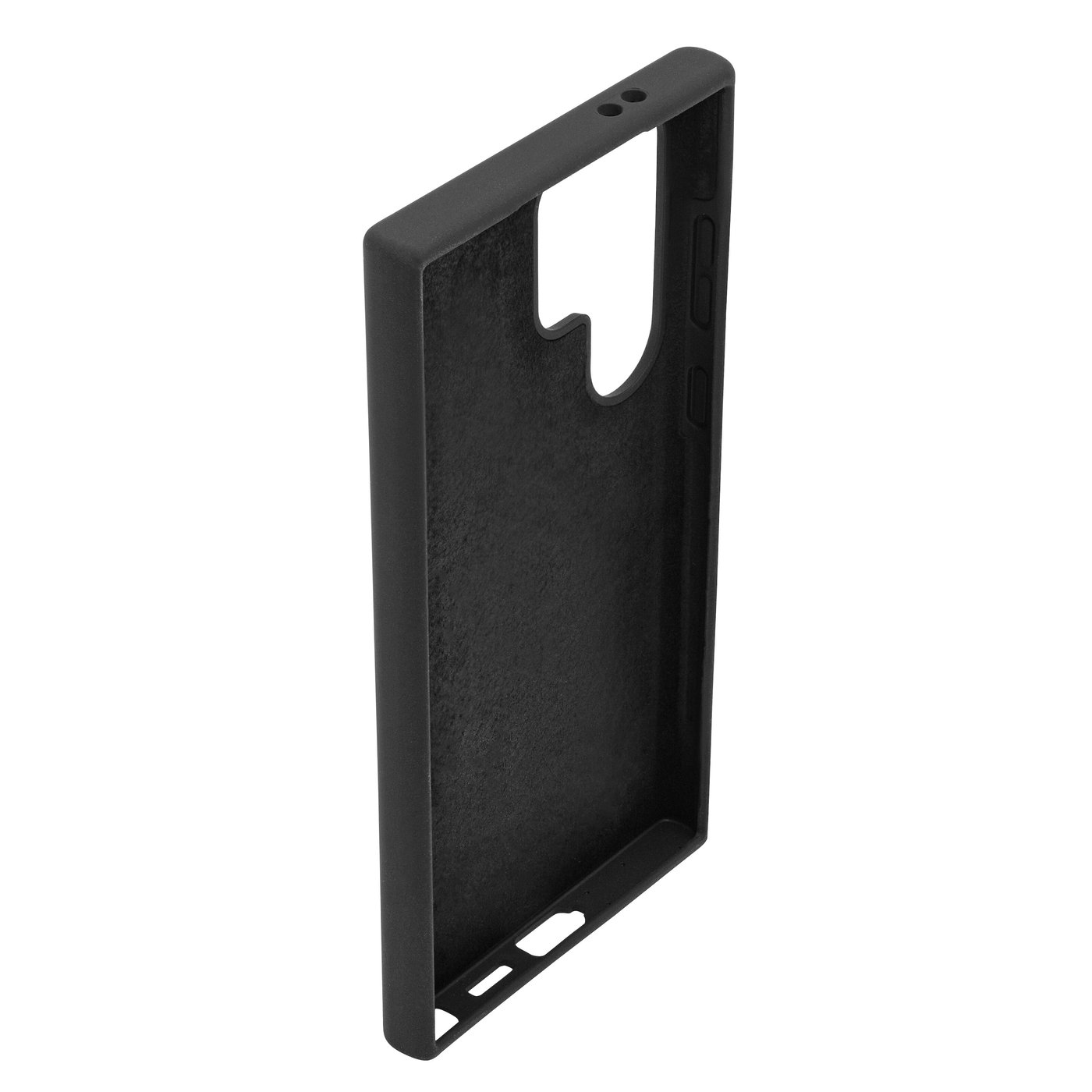Linocell Rubber Case for Galaxy S24 Ultra - Svart