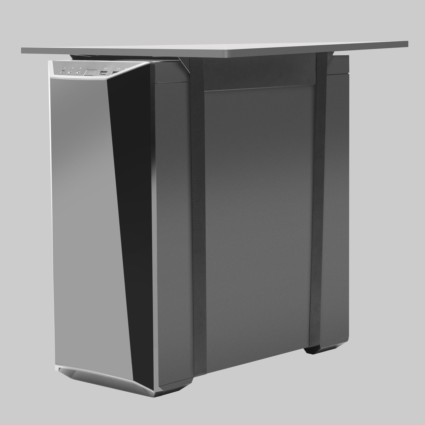 PC-holder med stropper Svart