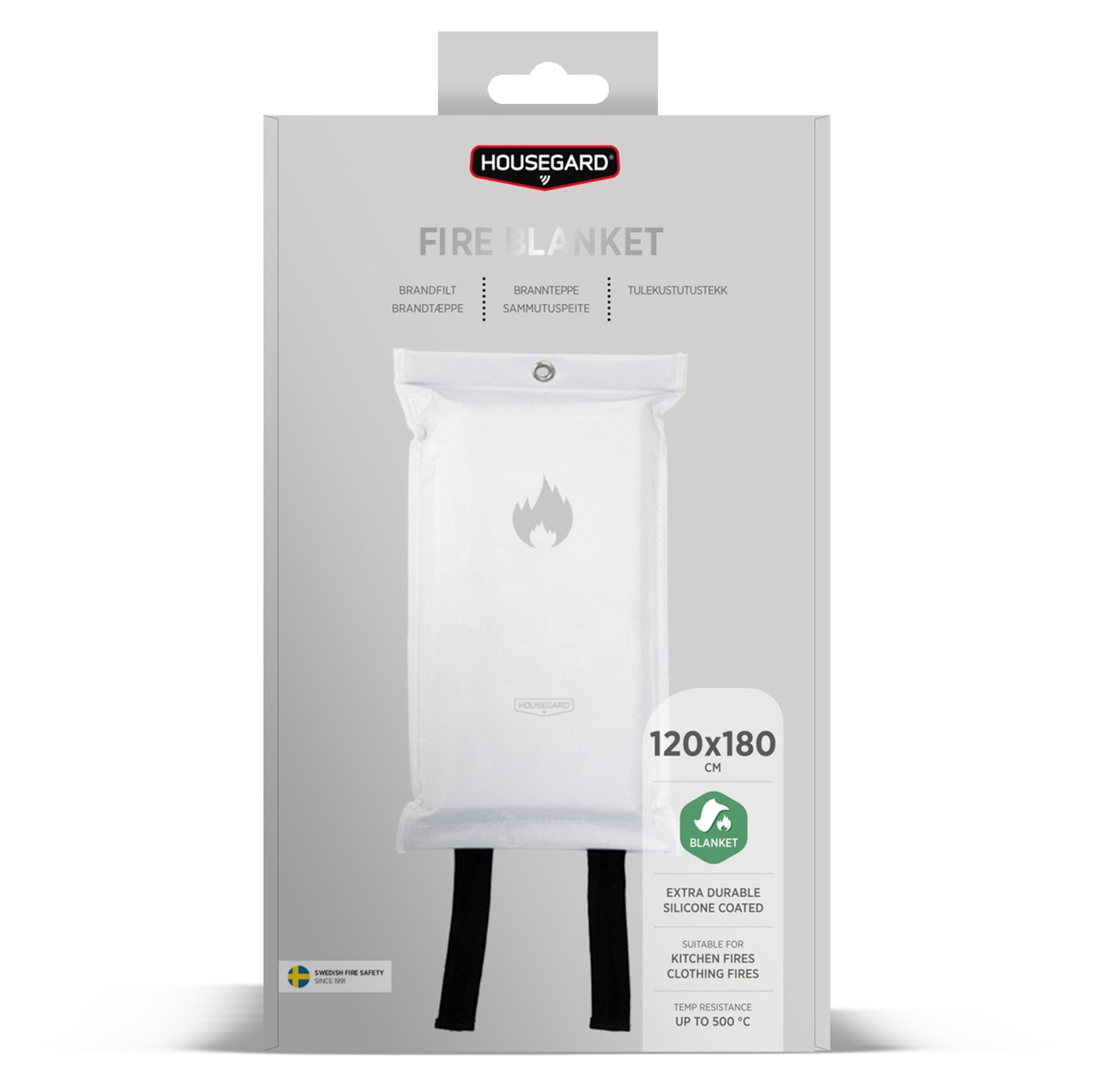 Housegard Brandfilt Design Edition 120x180 cm Vit