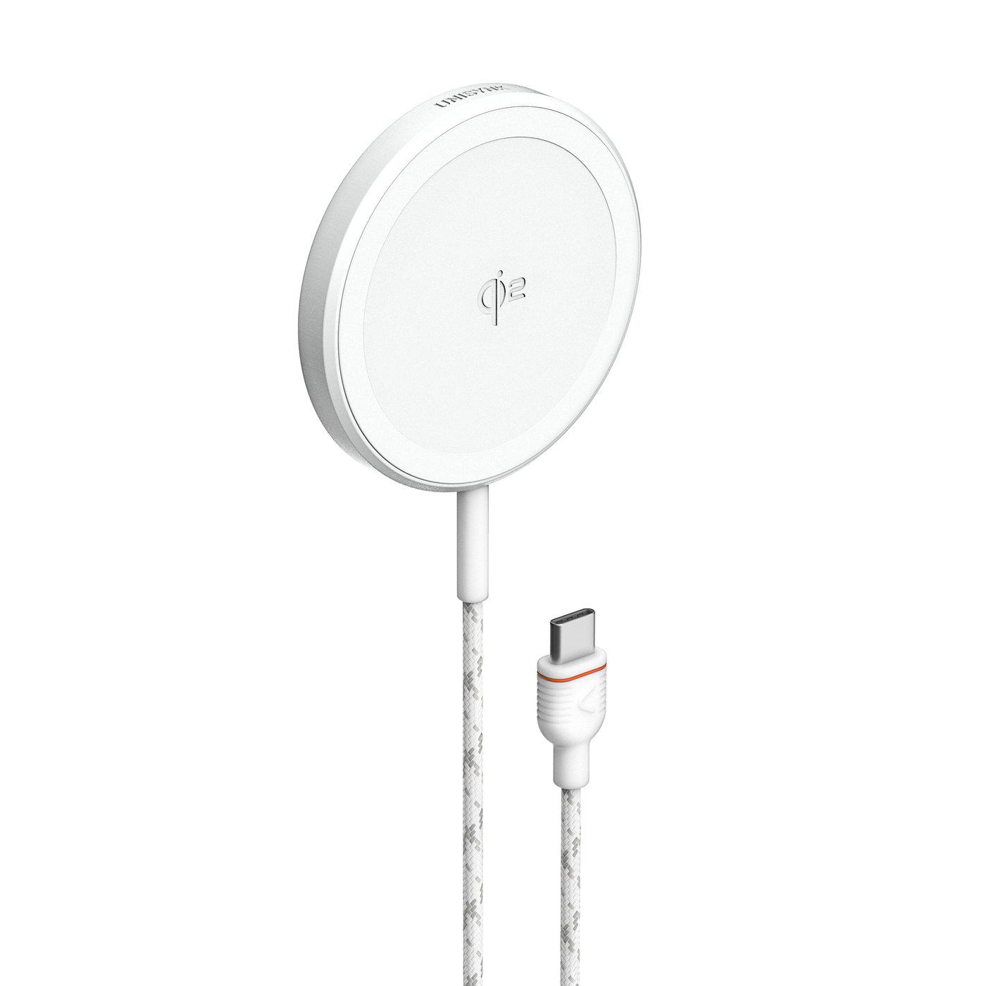Unisynk Trådløs magnetisk lader med Qi2 15 W Hvit