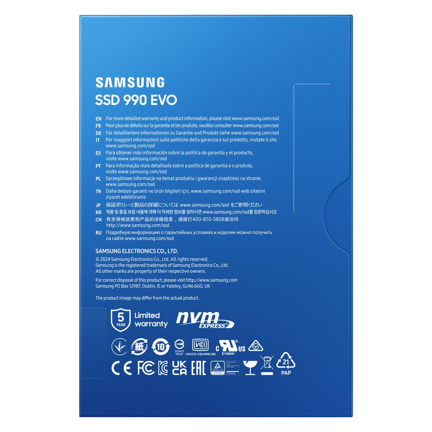 Samsung 990 Evo NVMe M.2 SSD 2 TB