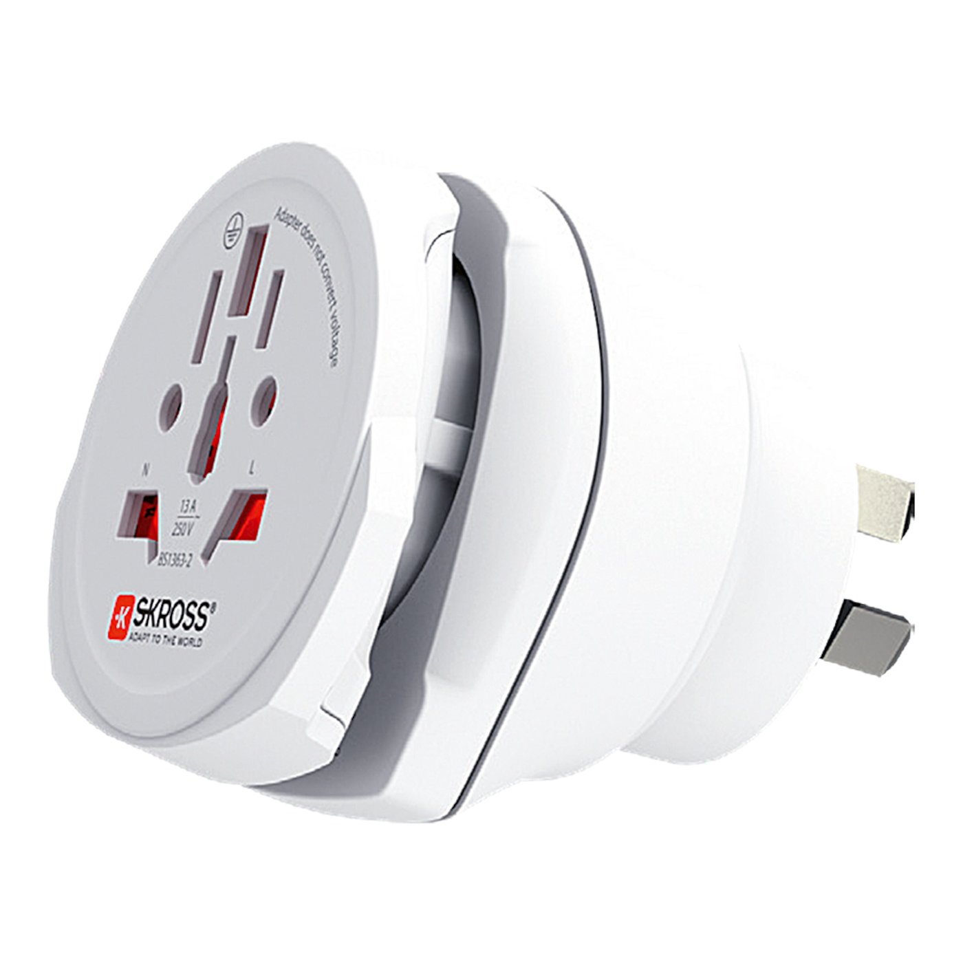 Skross Jordad reseadapter Universal till Australien, Kina och Europa