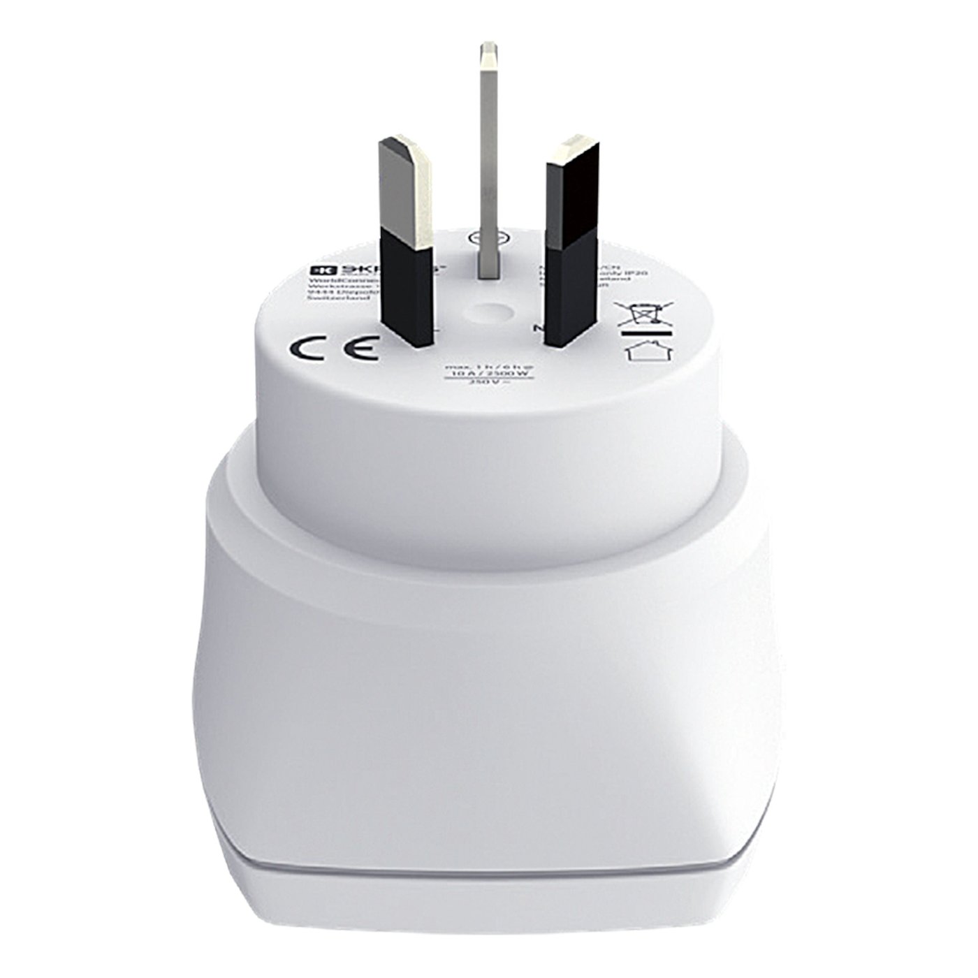 Skross Jordad reseadapter Universal till Australien, Kina och Europa