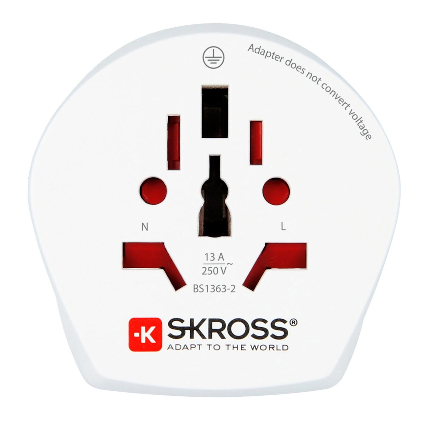 Skross Universelt jordet reiseadapter til Sør-Afrika og Europa