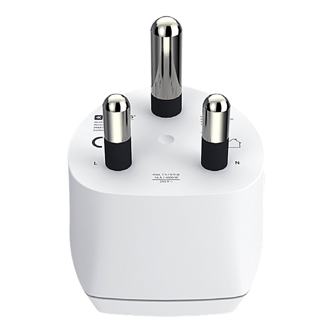 Skross Universelt jordet reiseadapter til Sør-Afrika og Europa