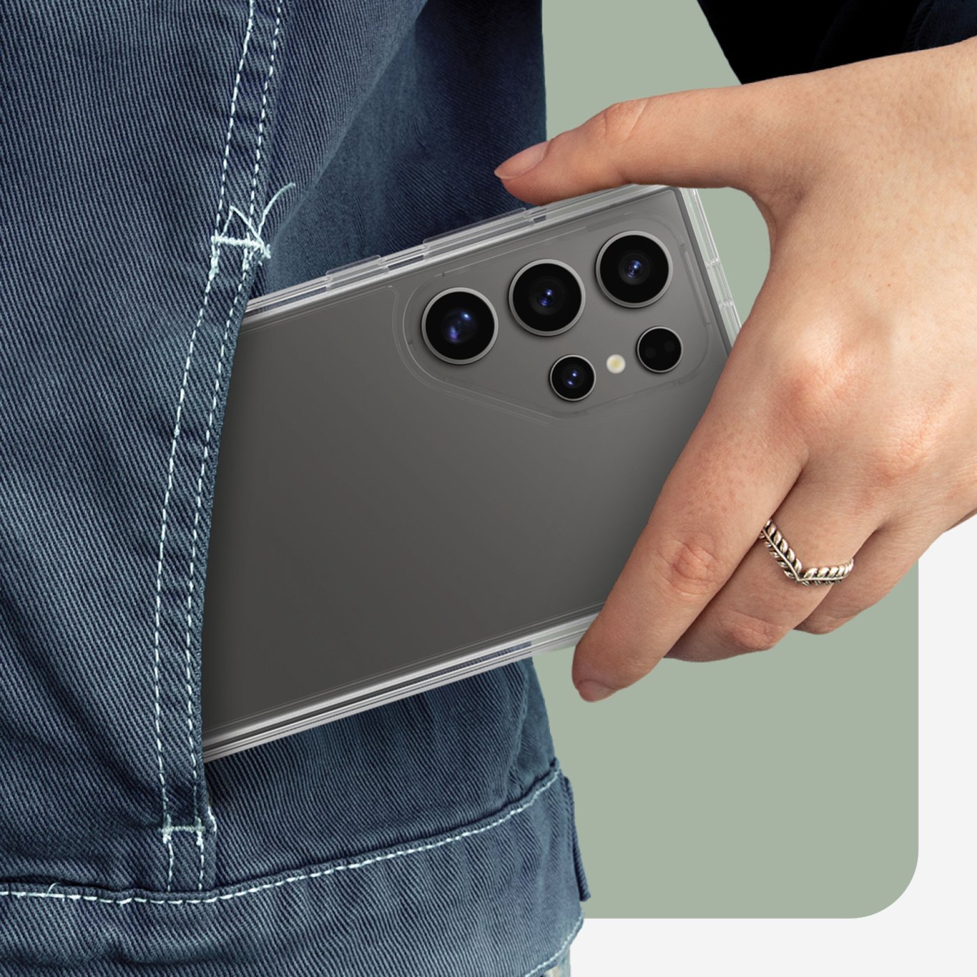 Otterbox Symmetry Tåligt skal för Galaxy S24 Ultra Clear