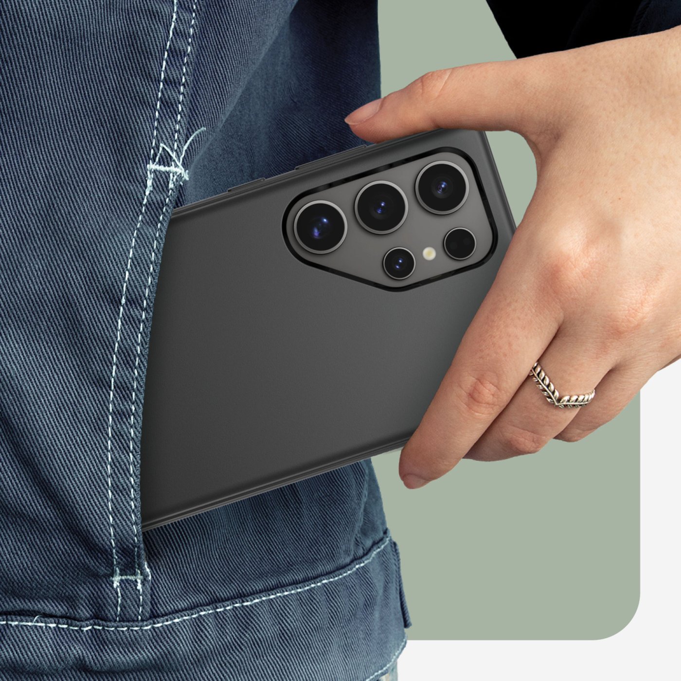 Otterbox Symmetry Tåligt skal för Galaxy S24 Ultra Svart