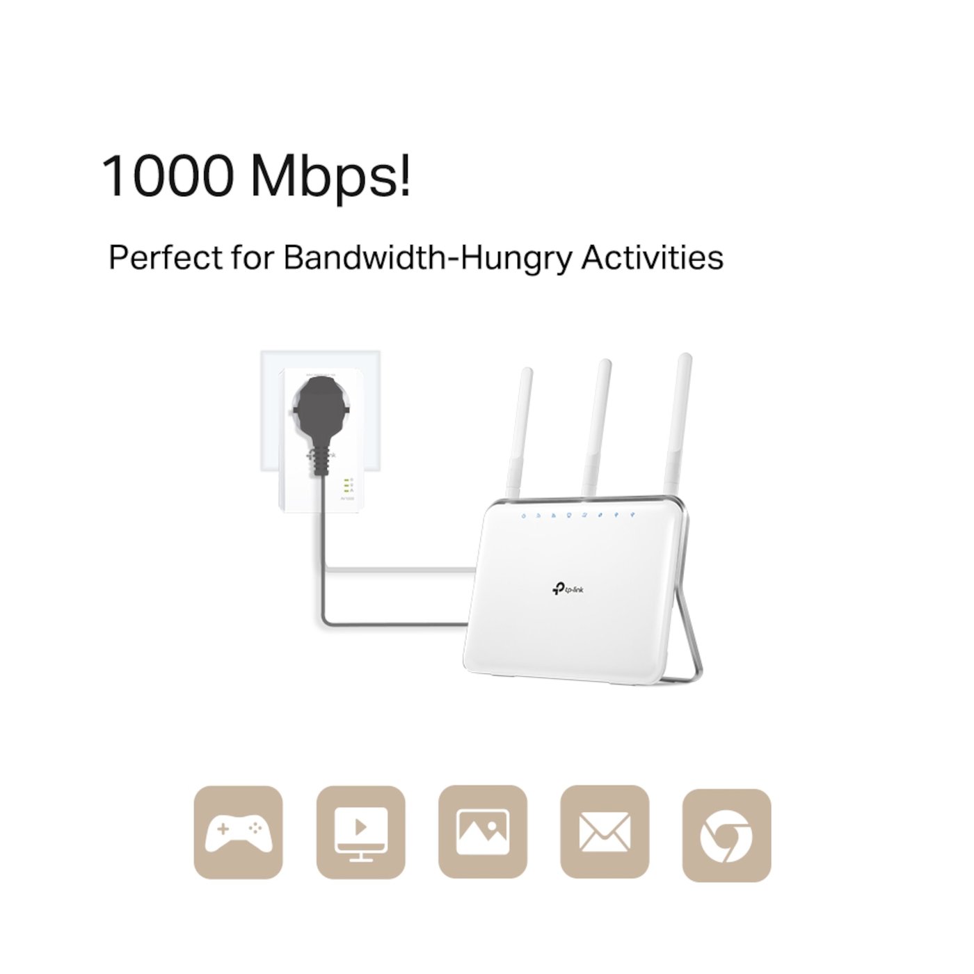 TP-link TL-PA7017P KIT Homeplug 1 Gb/s 2-pk.