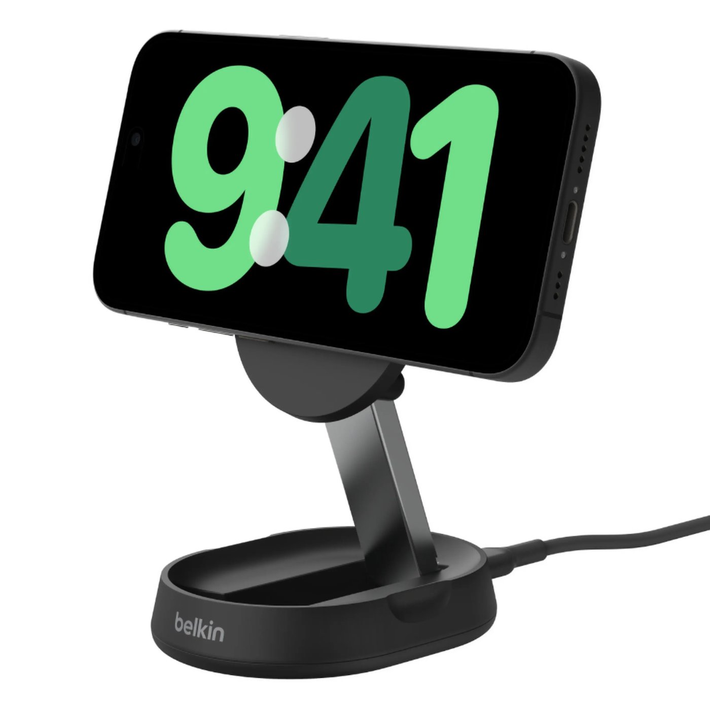 Belkin BoostCharge Pro Ladestativ med Qi2 15 W Svart