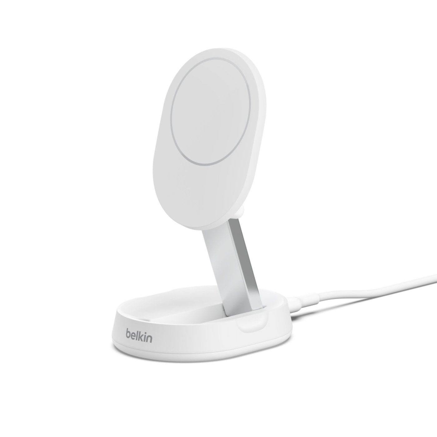 Belkin BoostCharge Pro Ladestativ med Qi2 15 W Hvit