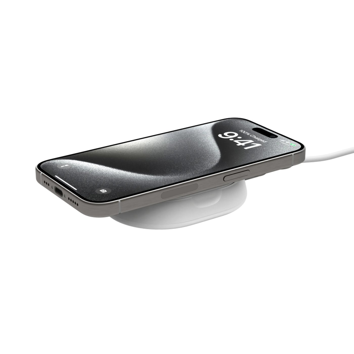 Belkin BoostCharge Pro Ladestativ med Qi2 15 W Hvit