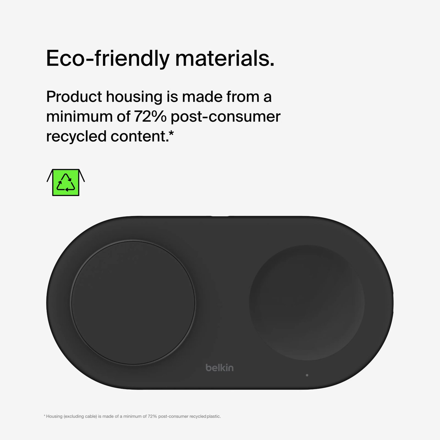 Belkin BoostCharge Pro 2-i-1 med Qi2 15 W Svart